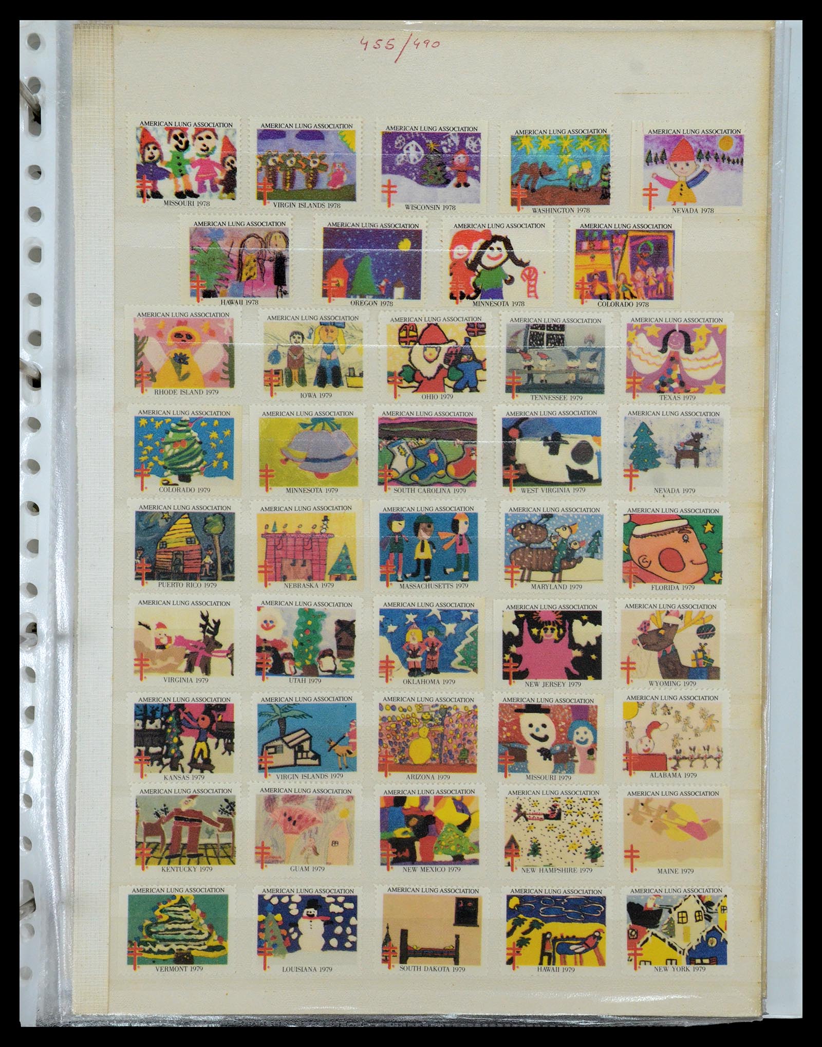 35922 041 - Postzegelverzameling 35922 USA cinderella's 1932-1980.
