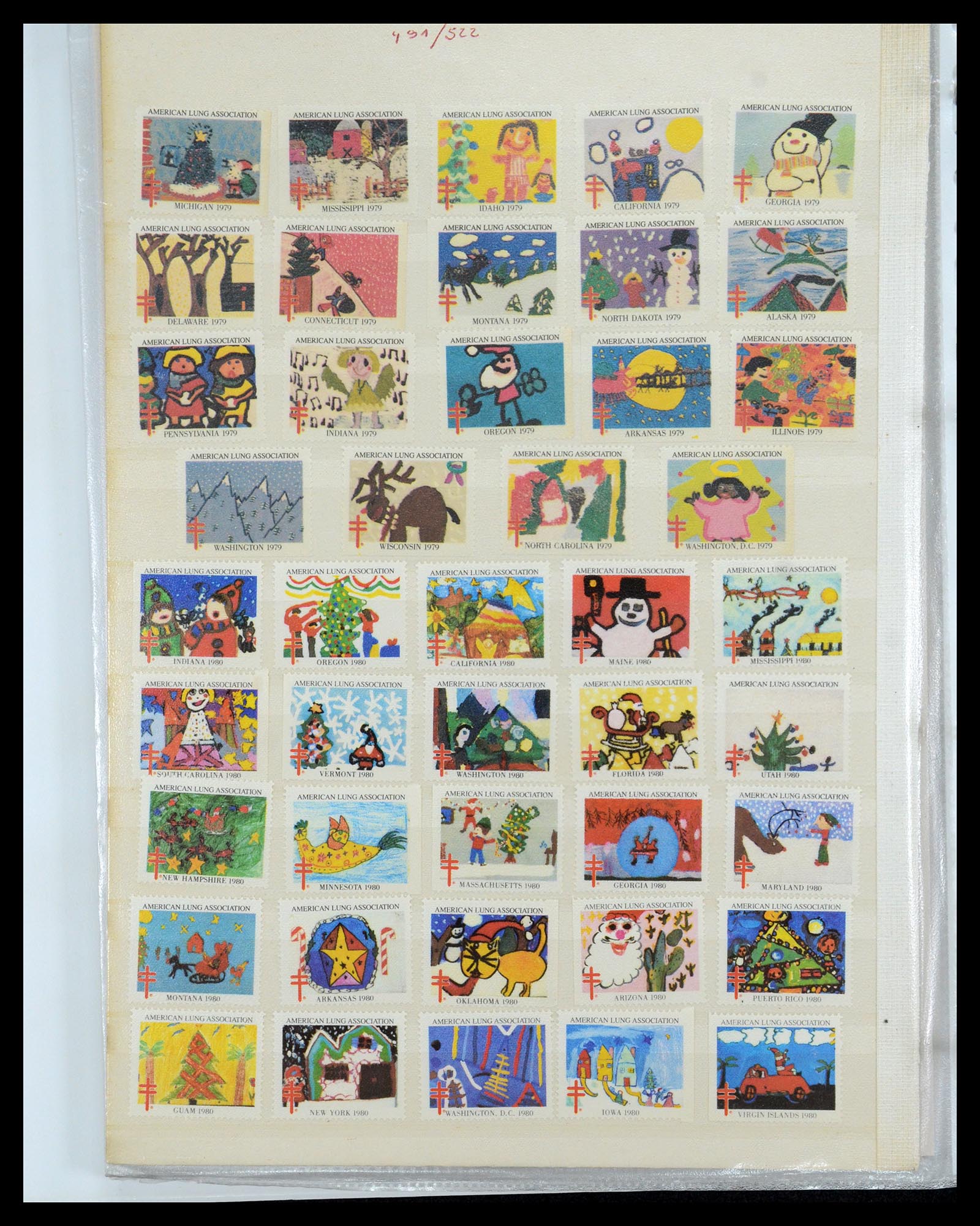 35922 042 - Postzegelverzameling 35922 USA cinderella's 1932-1980.