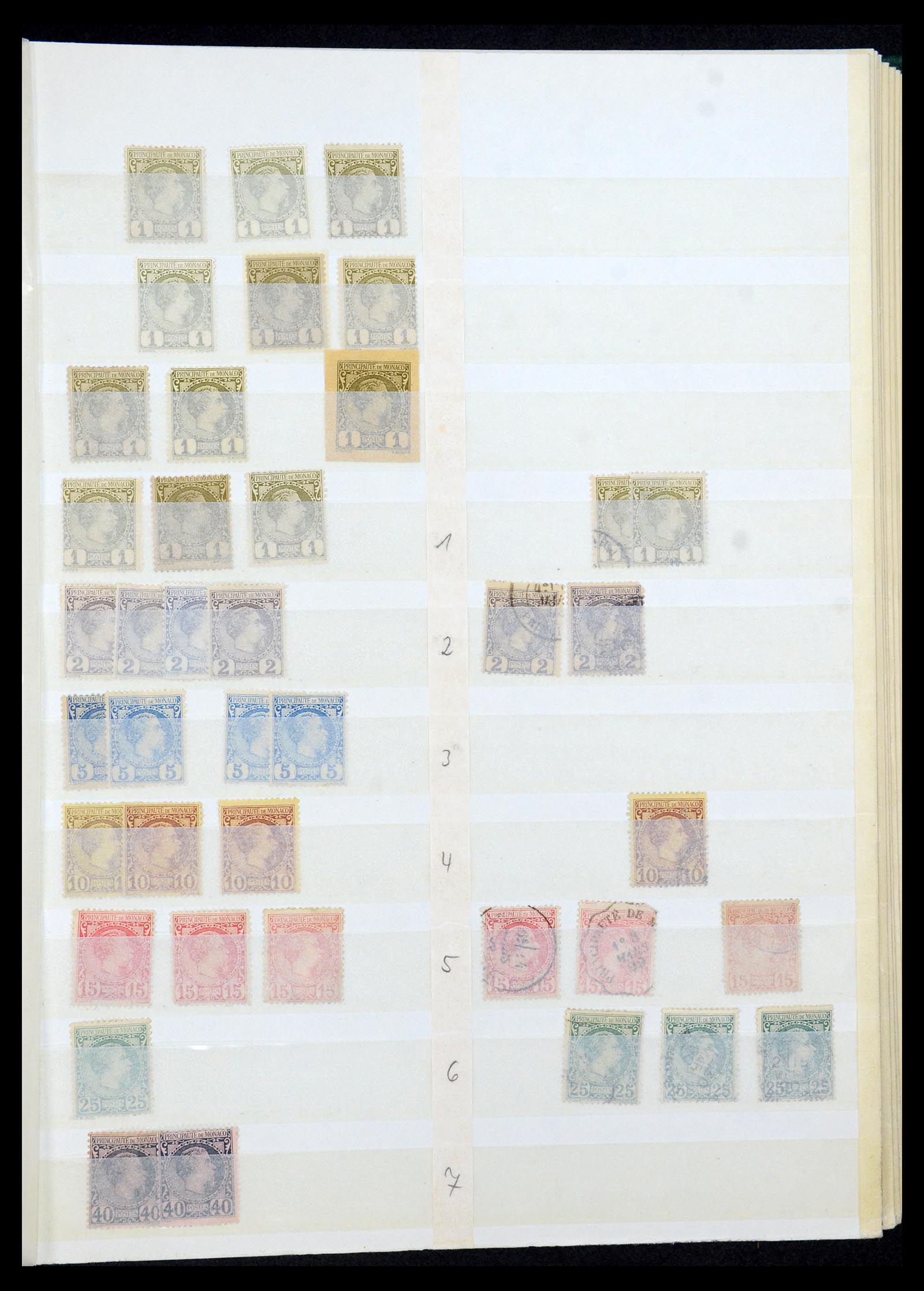 35923 001 - Postzegelverzameling 35923 Monaco 1885-1954.
