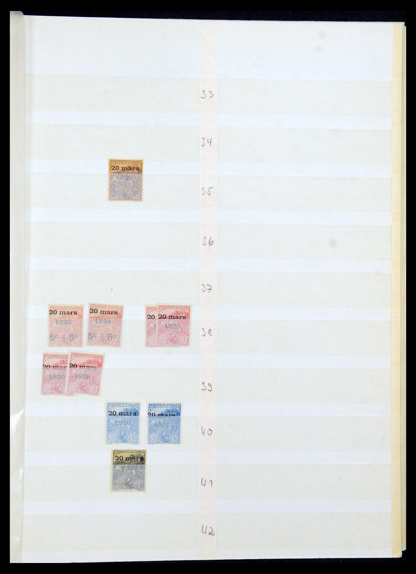 35923 005 - Postzegelverzameling 35923 Monaco 1885-1954.