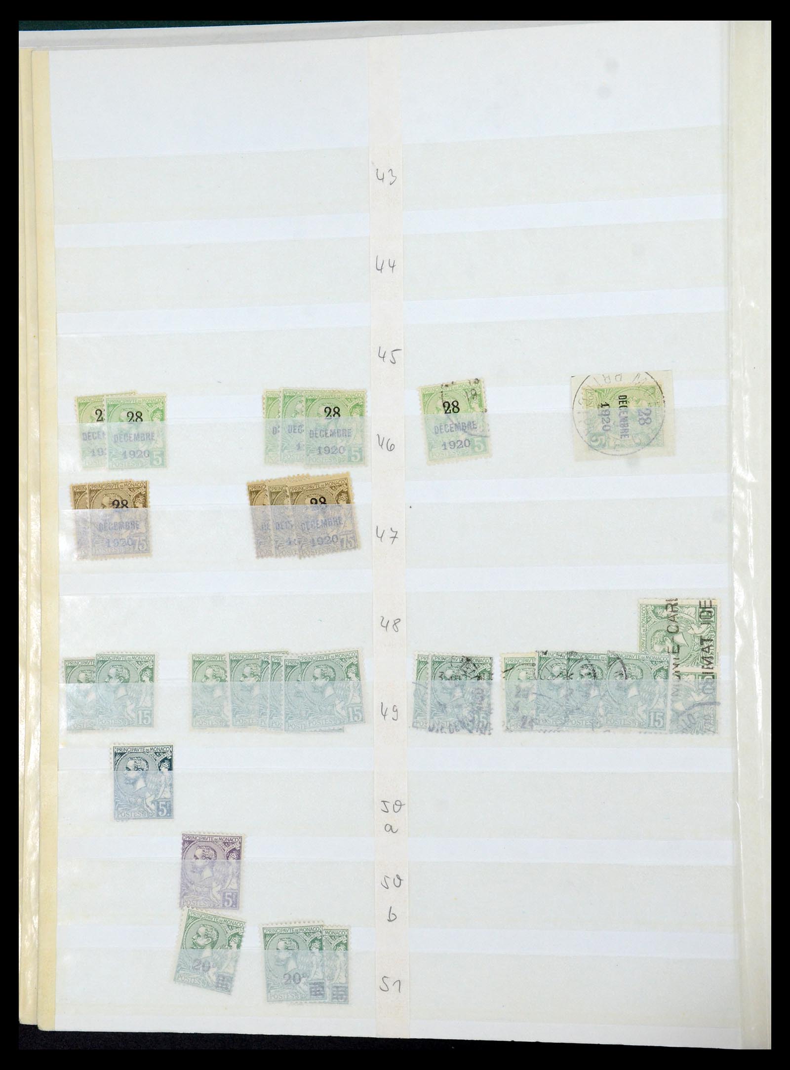 35923 006 - Postzegelverzameling 35923 Monaco 1885-1954.