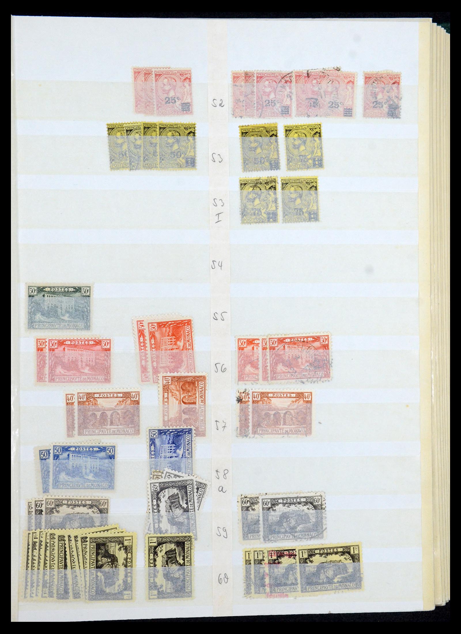35923 007 - Postzegelverzameling 35923 Monaco 1885-1954.