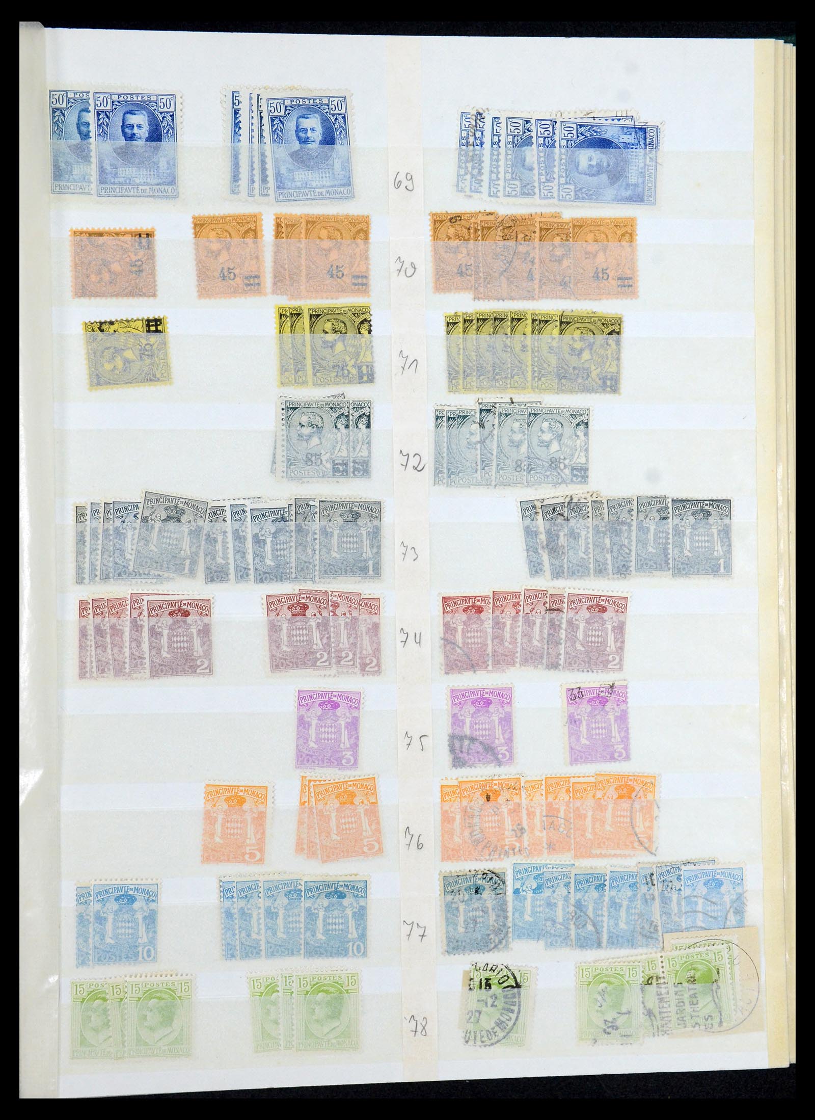 35923 009 - Postzegelverzameling 35923 Monaco 1885-1954.