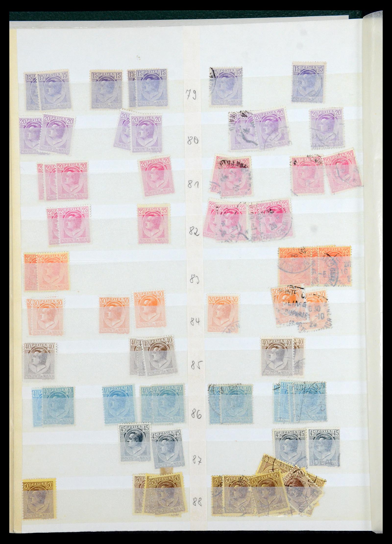 35923 010 - Postzegelverzameling 35923 Monaco 1885-1954.