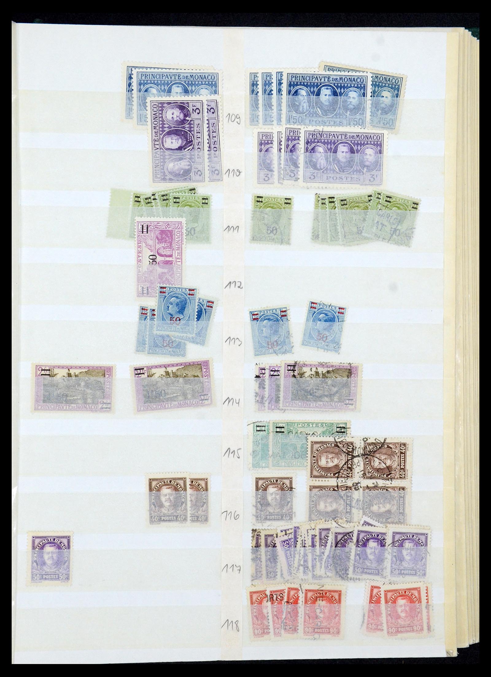 35923 013 - Postzegelverzameling 35923 Monaco 1885-1954.