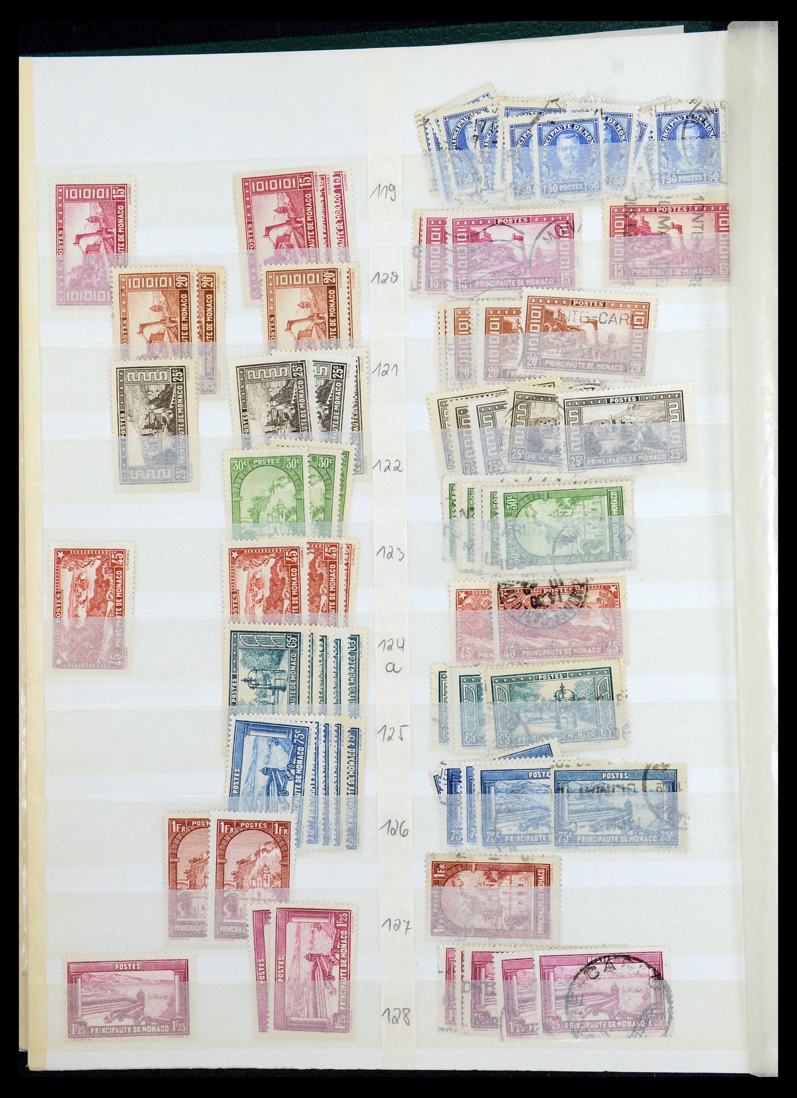 35923 014 - Postzegelverzameling 35923 Monaco 1885-1954.