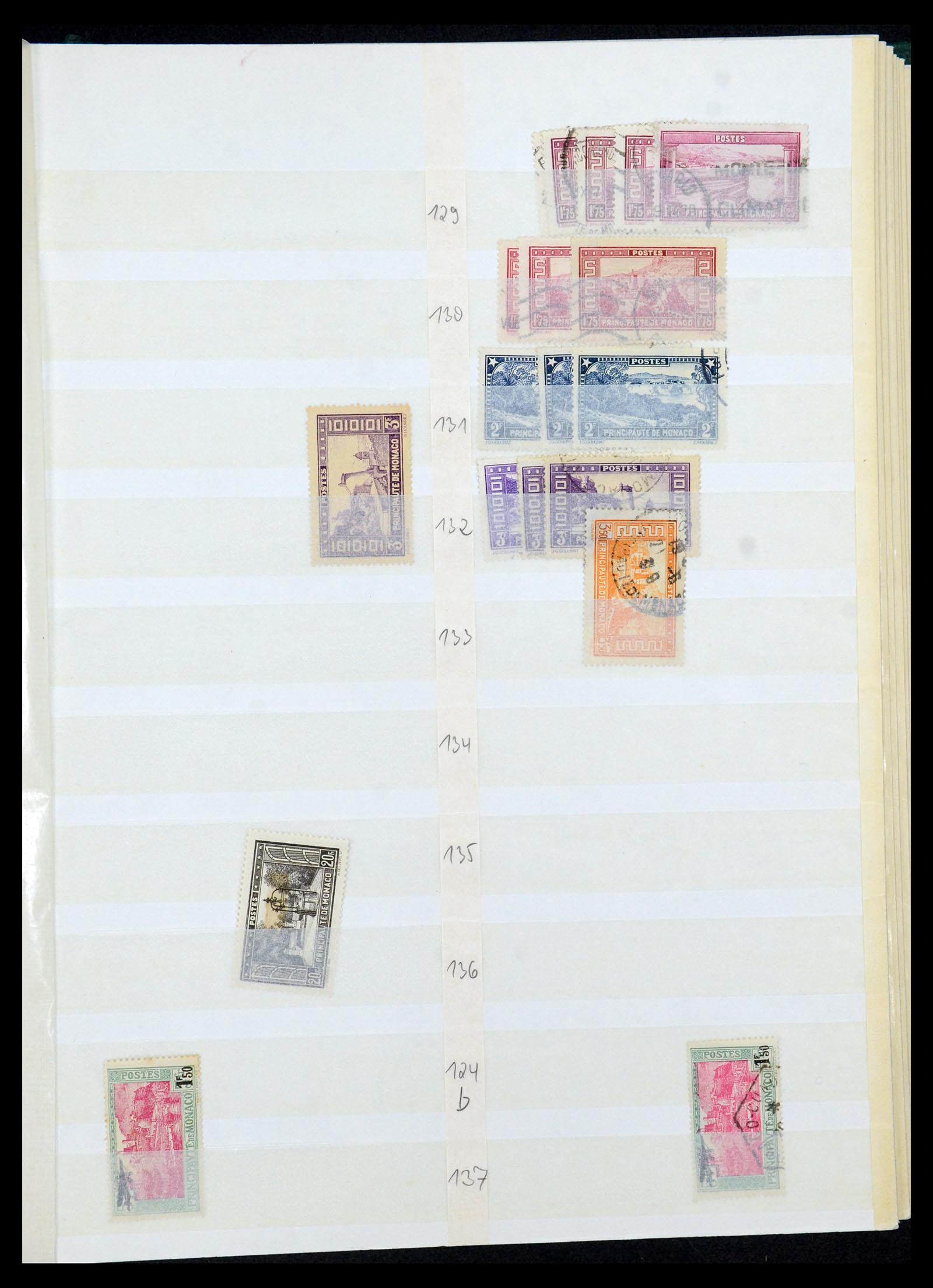 35923 015 - Postzegelverzameling 35923 Monaco 1885-1954.