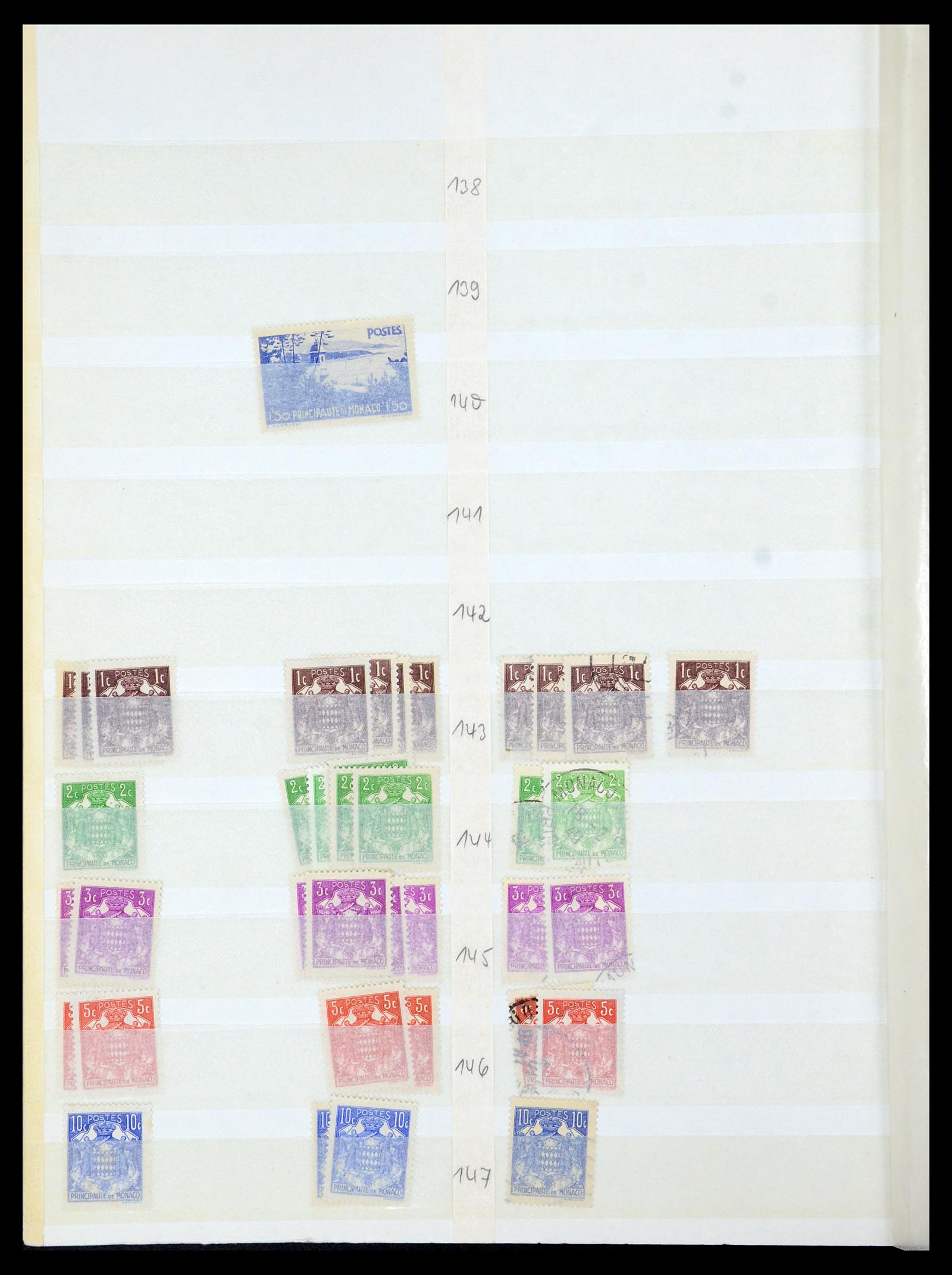 35923 016 - Postzegelverzameling 35923 Monaco 1885-1954.