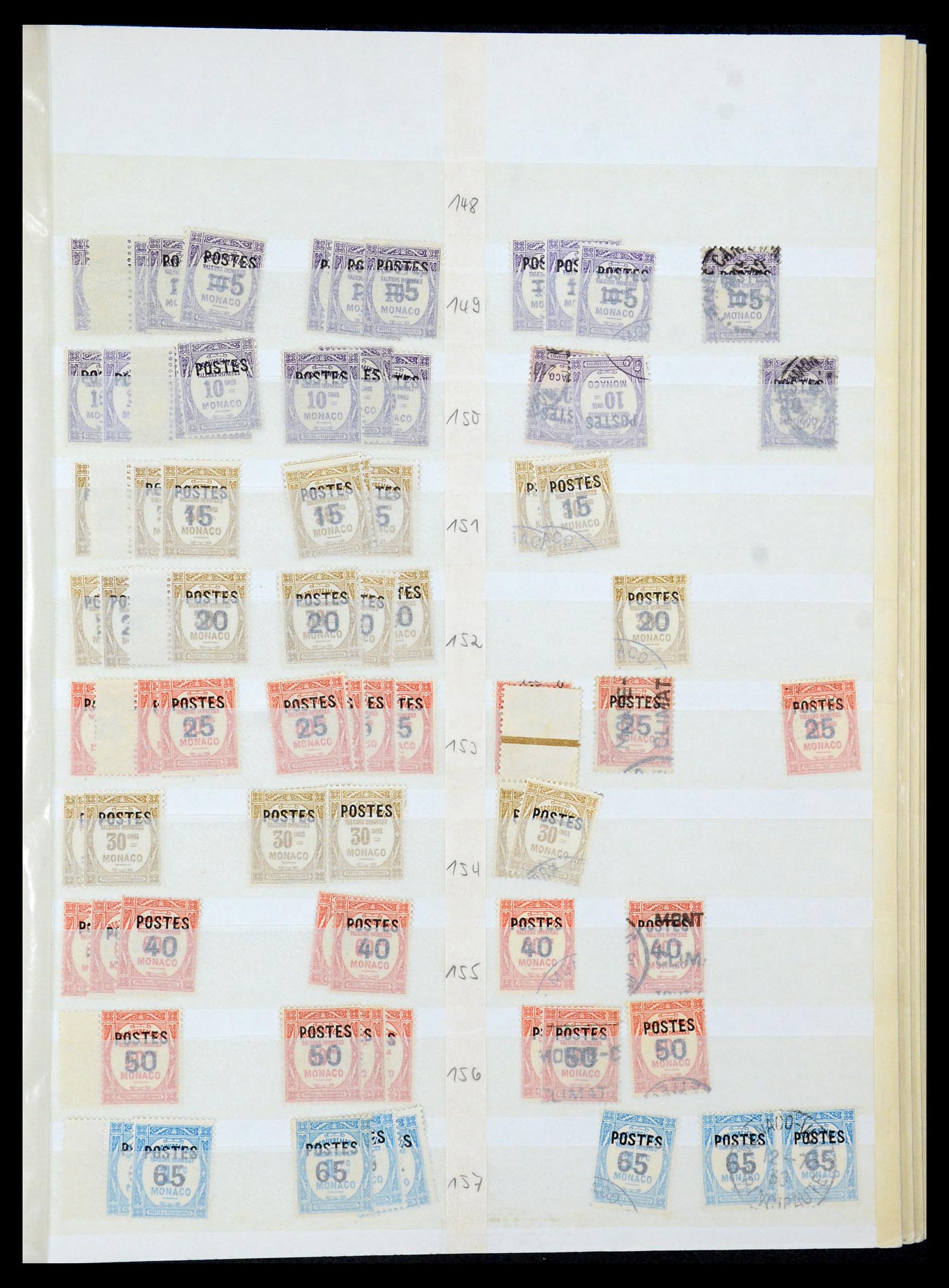 35923 017 - Postzegelverzameling 35923 Monaco 1885-1954.