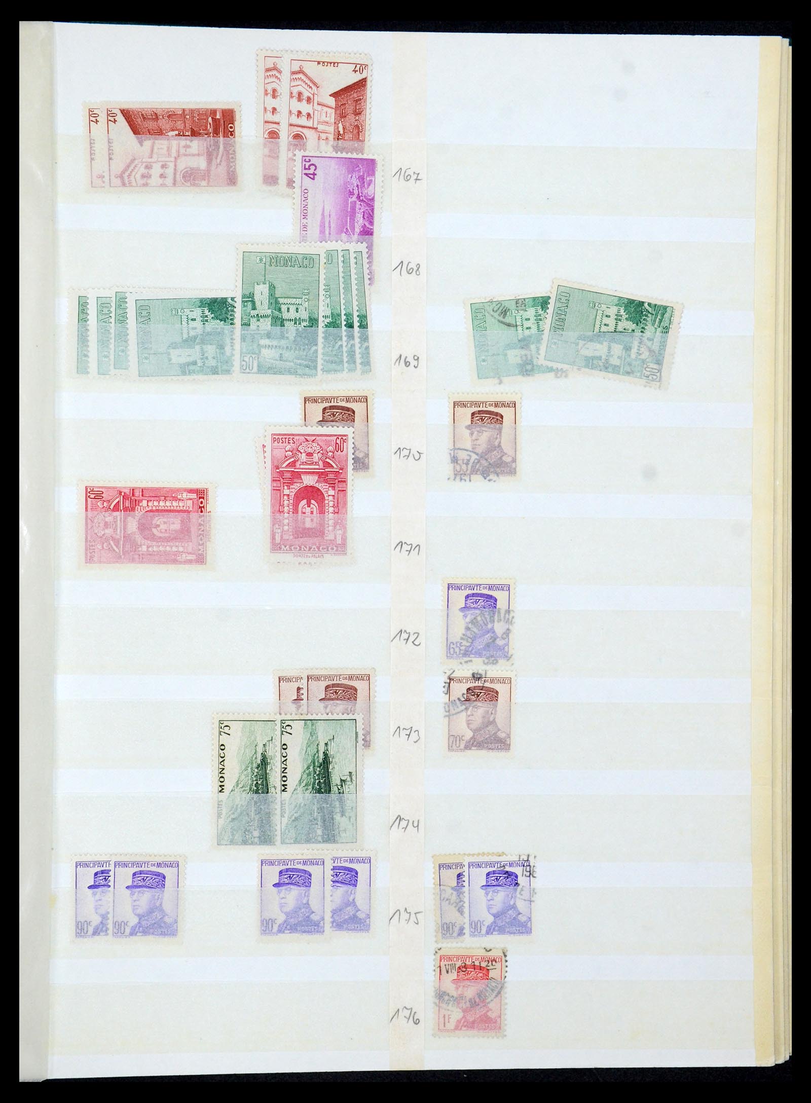 35923 018 - Postzegelverzameling 35923 Monaco 1885-1954.