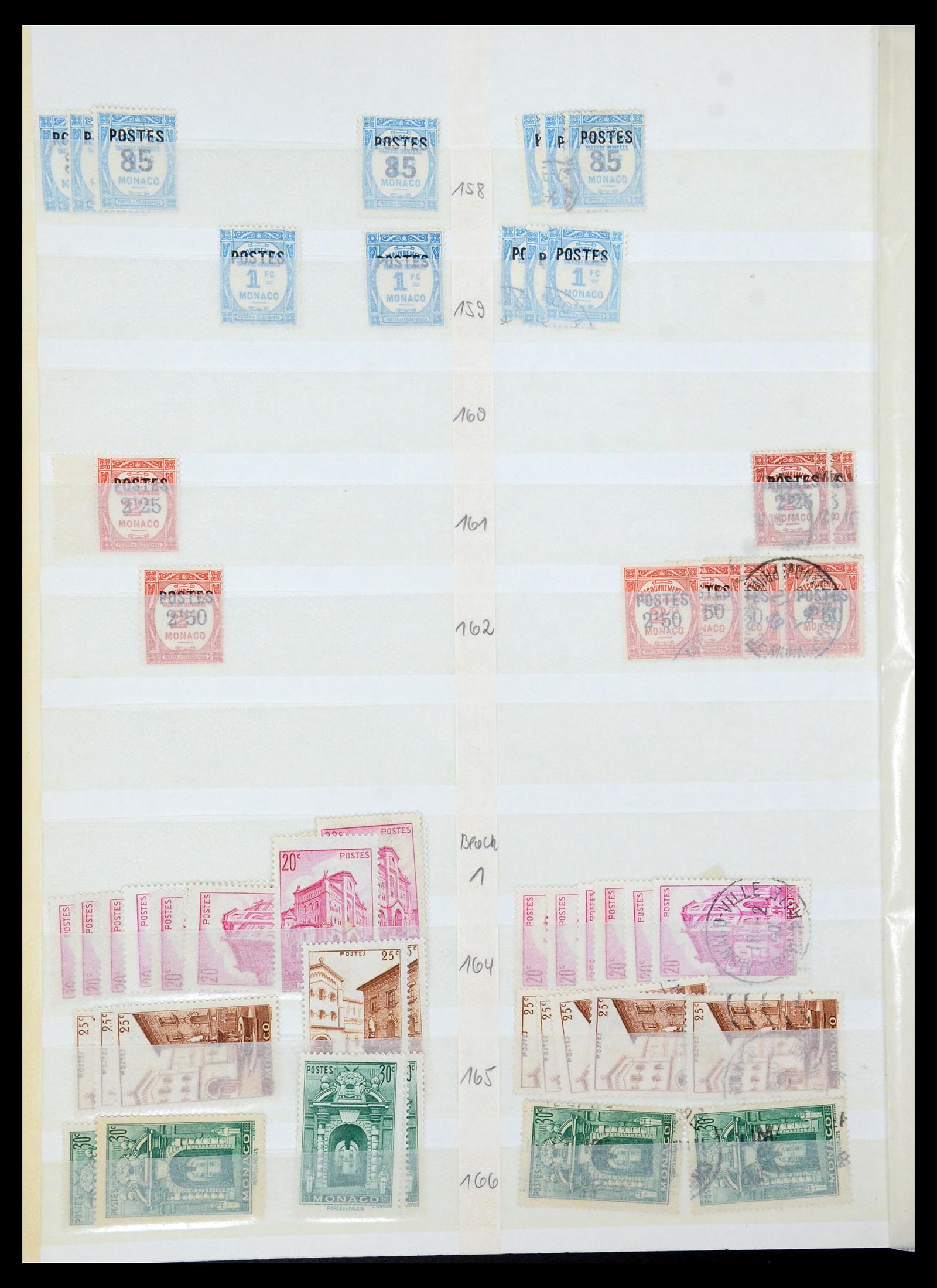 35923 019 - Postzegelverzameling 35923 Monaco 1885-1954.