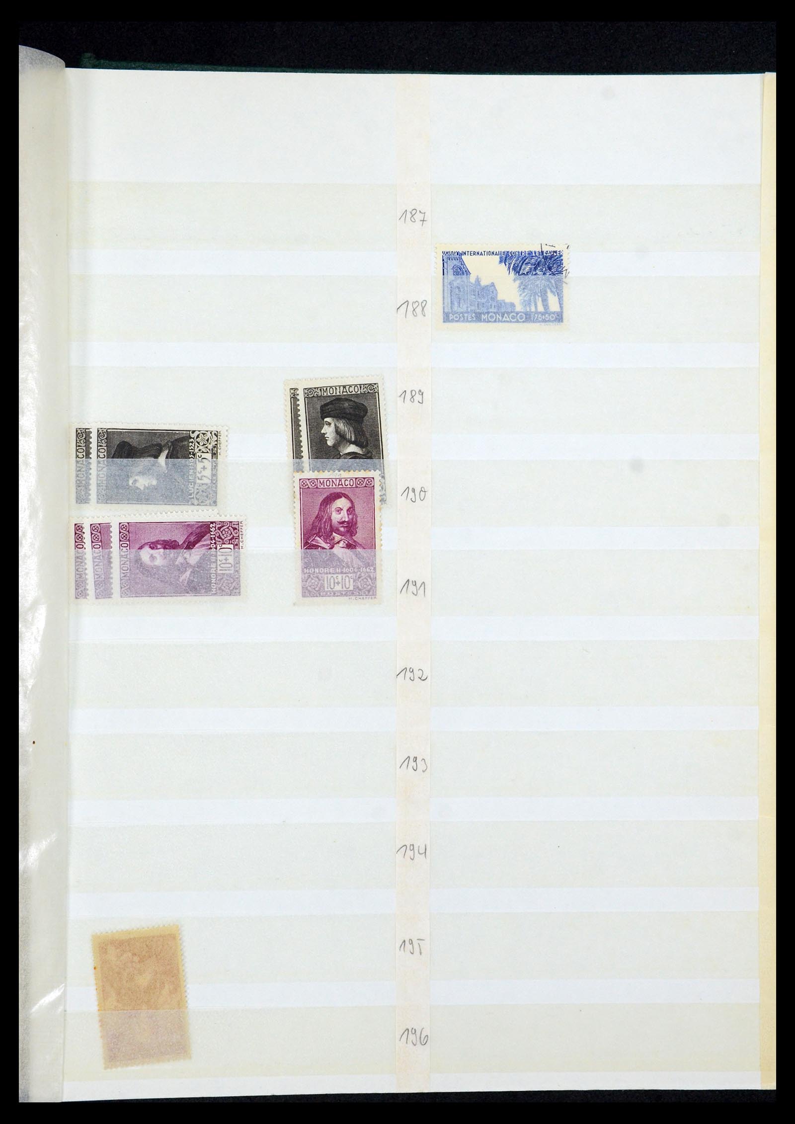 35923 020 - Postzegelverzameling 35923 Monaco 1885-1954.