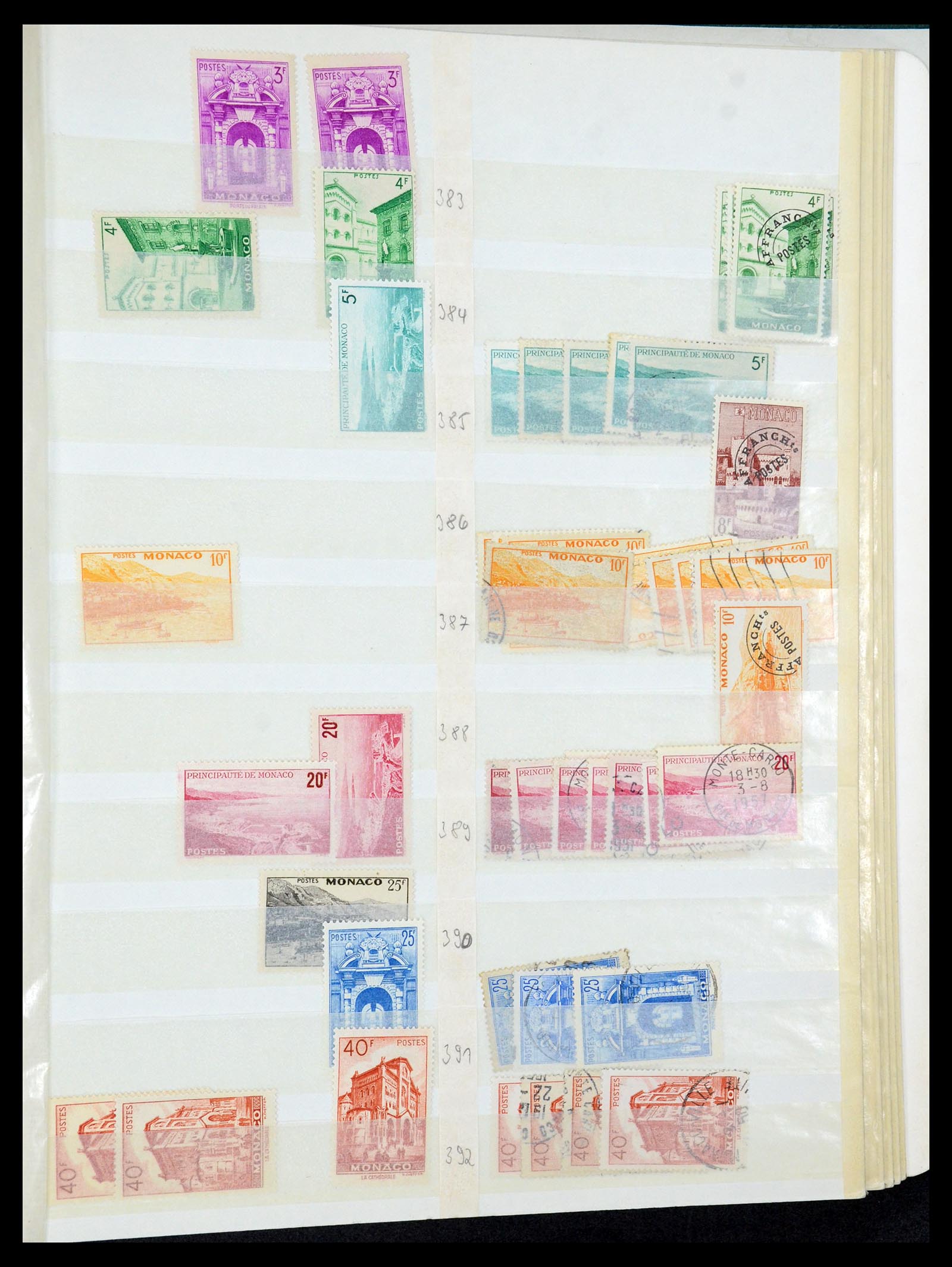 35923 041 - Postzegelverzameling 35923 Monaco 1885-1954.