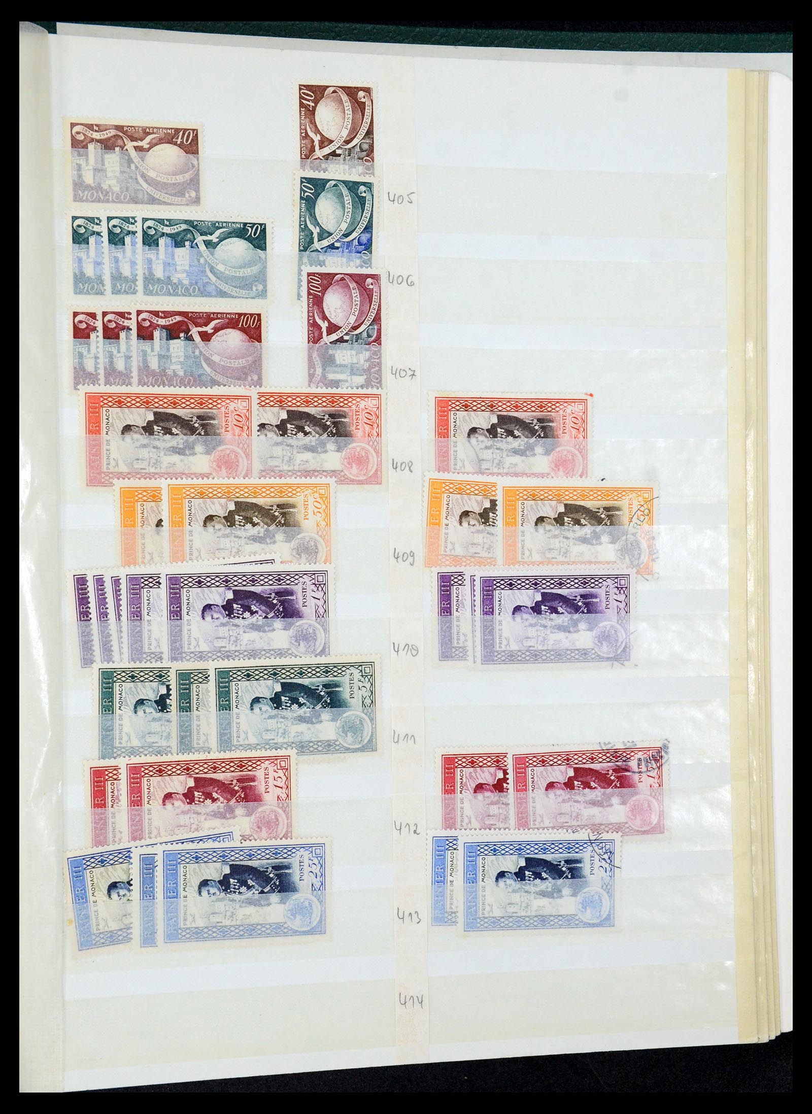 35923 043 - Postzegelverzameling 35923 Monaco 1885-1954.
