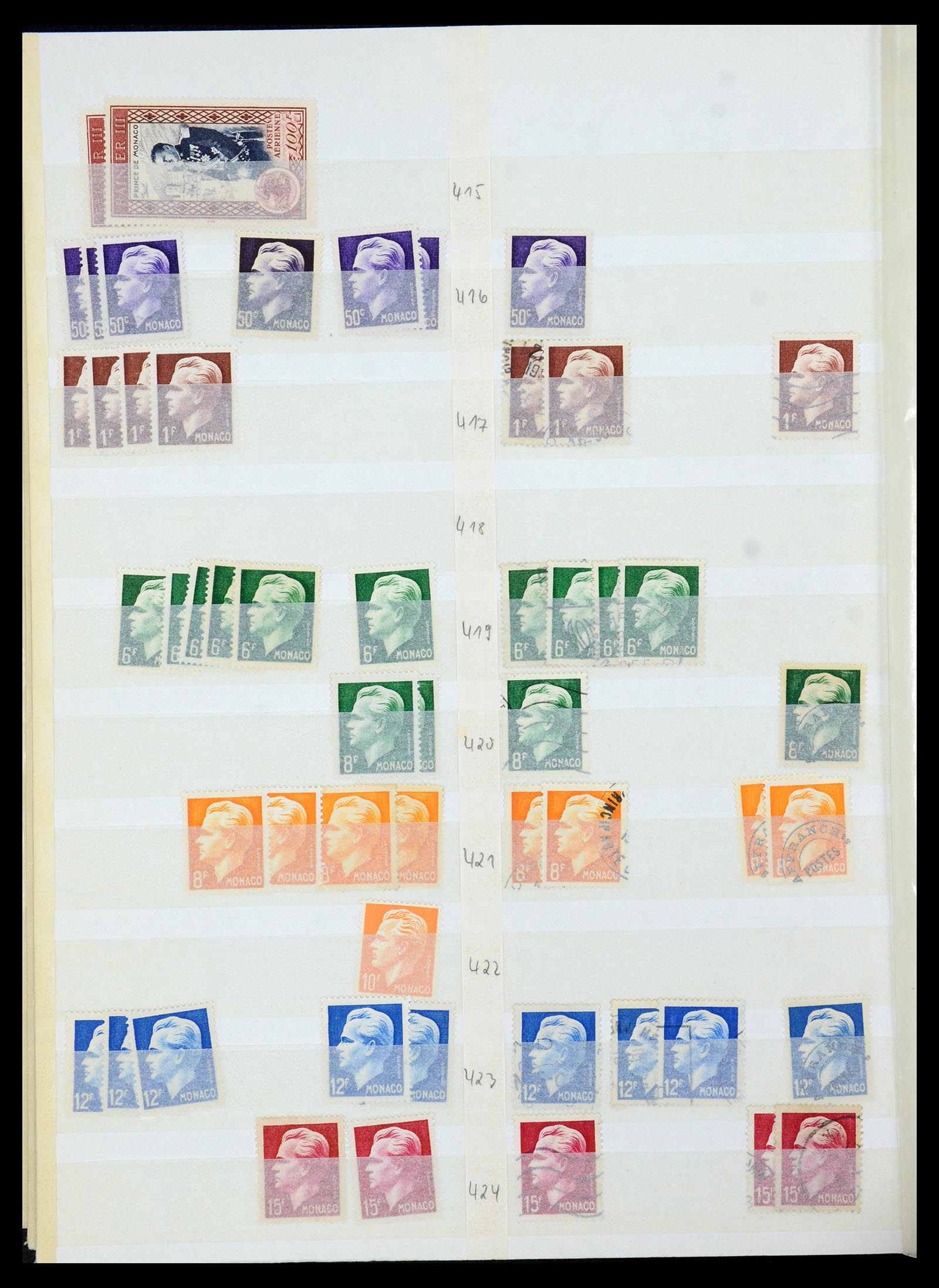 35923 044 - Postzegelverzameling 35923 Monaco 1885-1954.