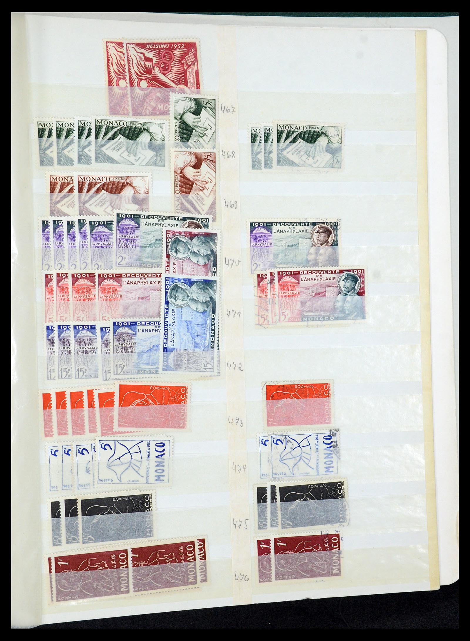 35923 049 - Postzegelverzameling 35923 Monaco 1885-1954.