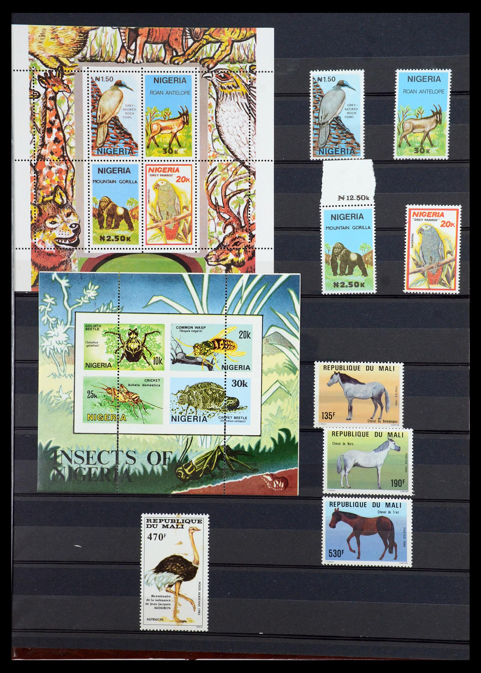 35924 014 - Postzegelverzameling 35924 Motief Dieren 1950-1993.