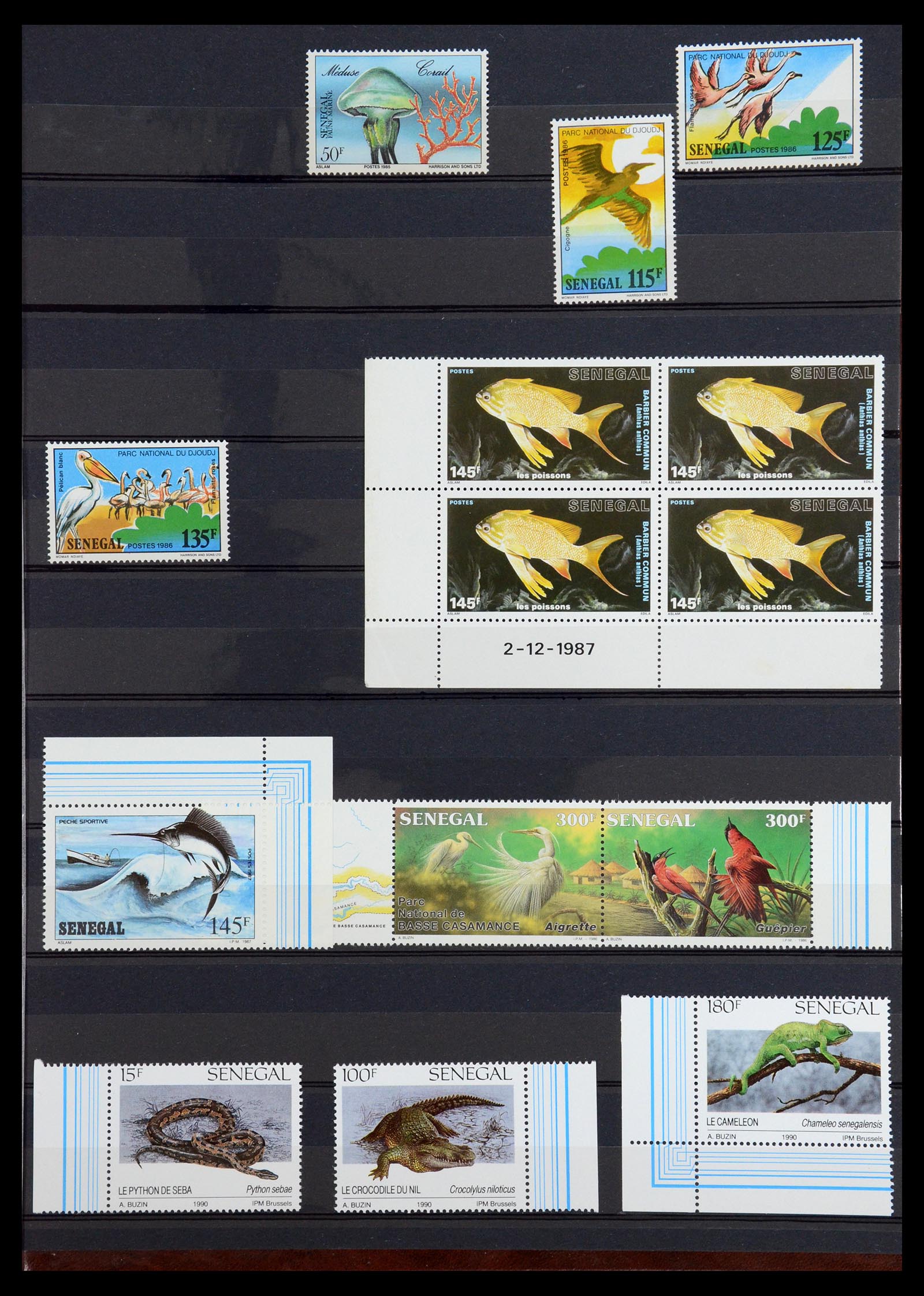 35924 017 - Postzegelverzameling 35924 Motief Dieren 1950-1993.