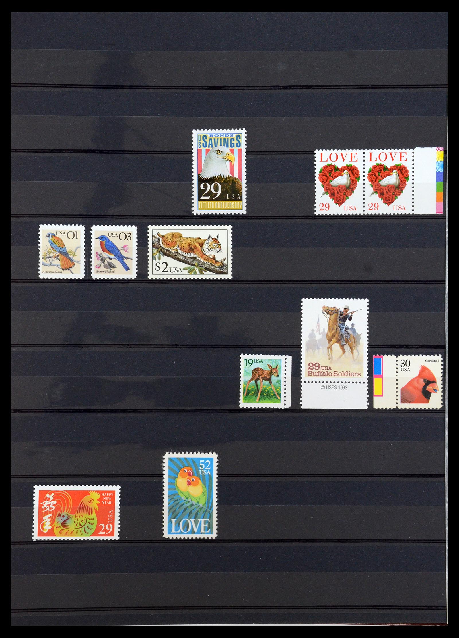35924 020 - Postzegelverzameling 35924 Motief Dieren 1950-1993.
