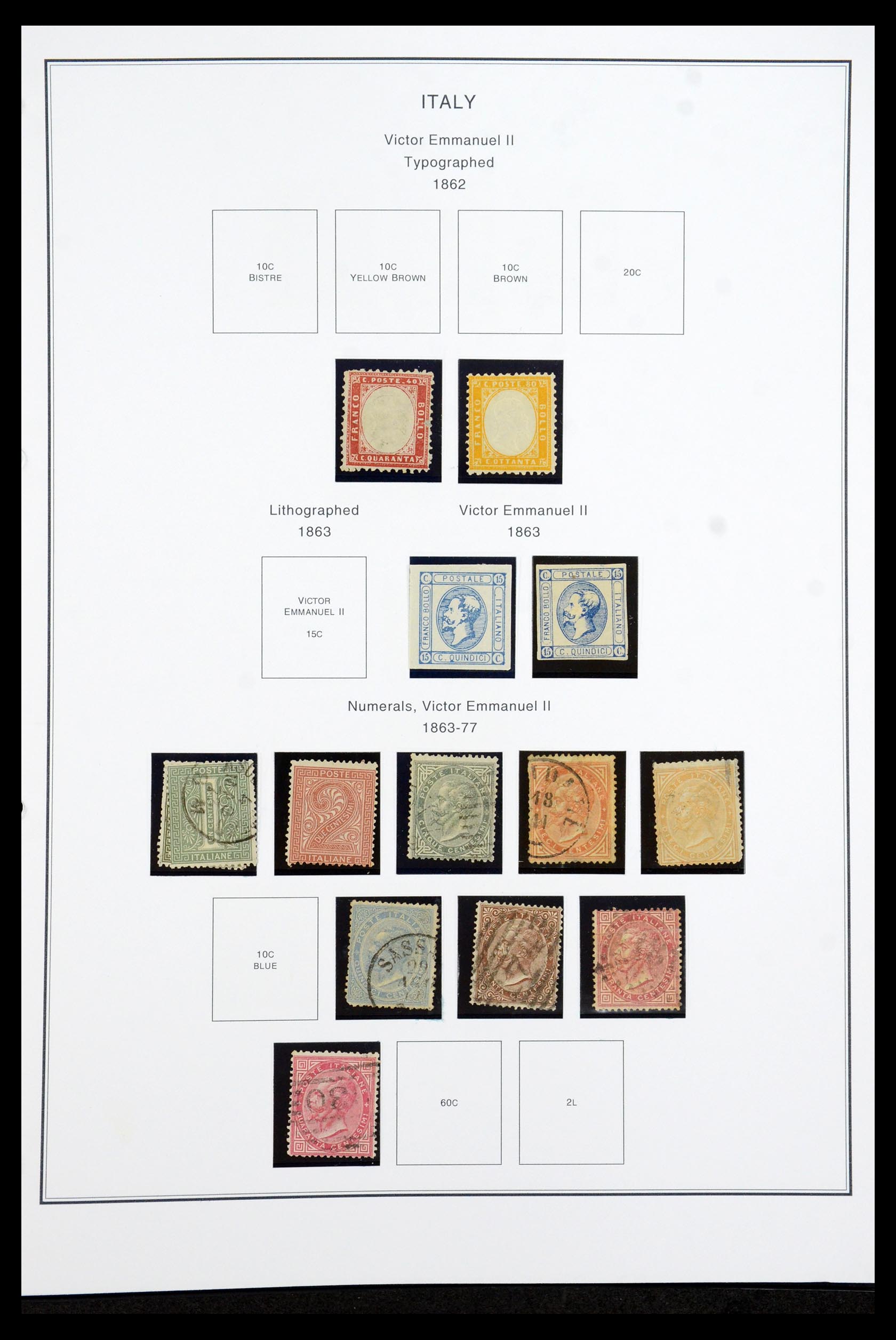 35925 013 - Postzegelverzameling 35925 Italië 1862-2009.
