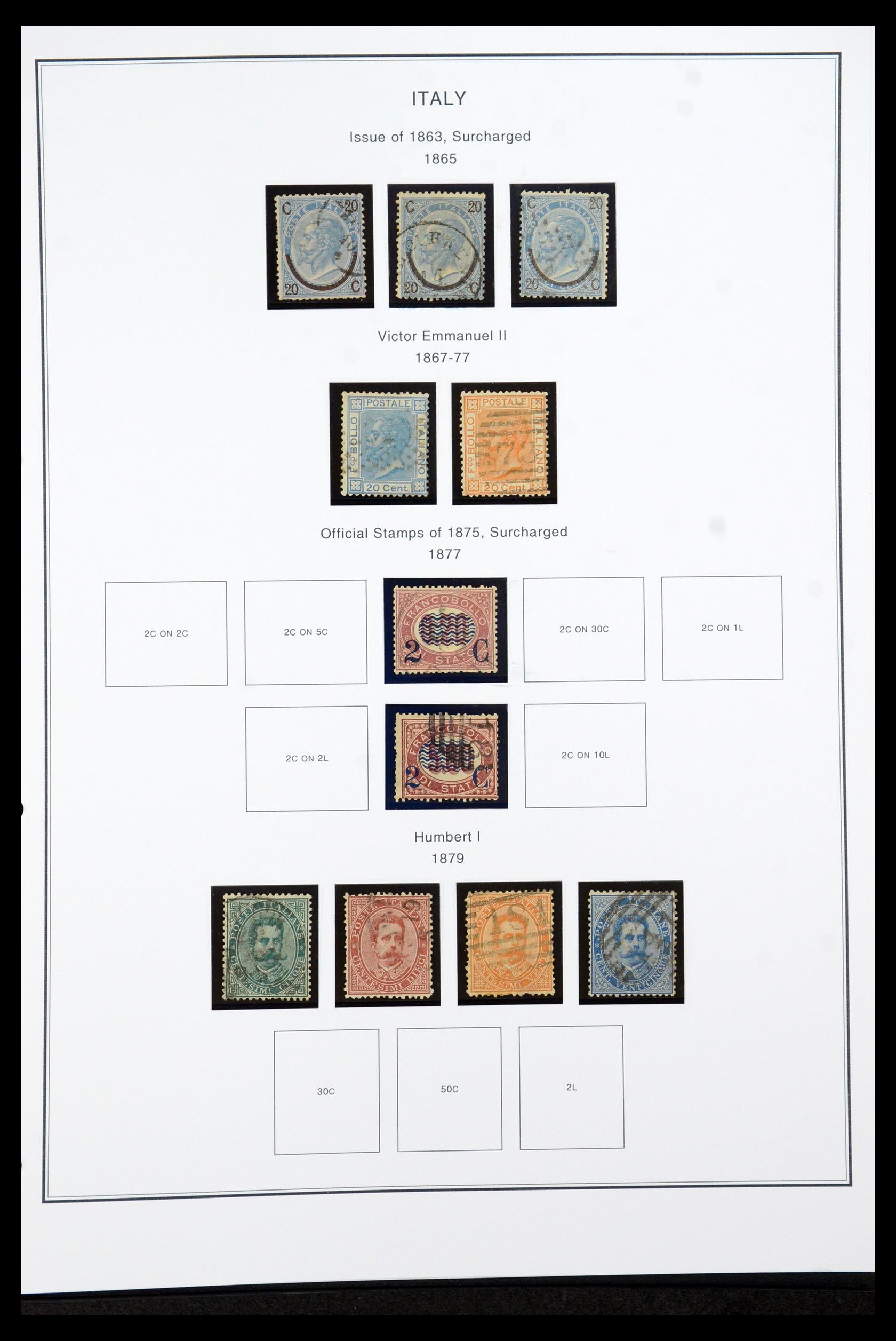 35925 014 - Postzegelverzameling 35925 Italië 1862-2009.