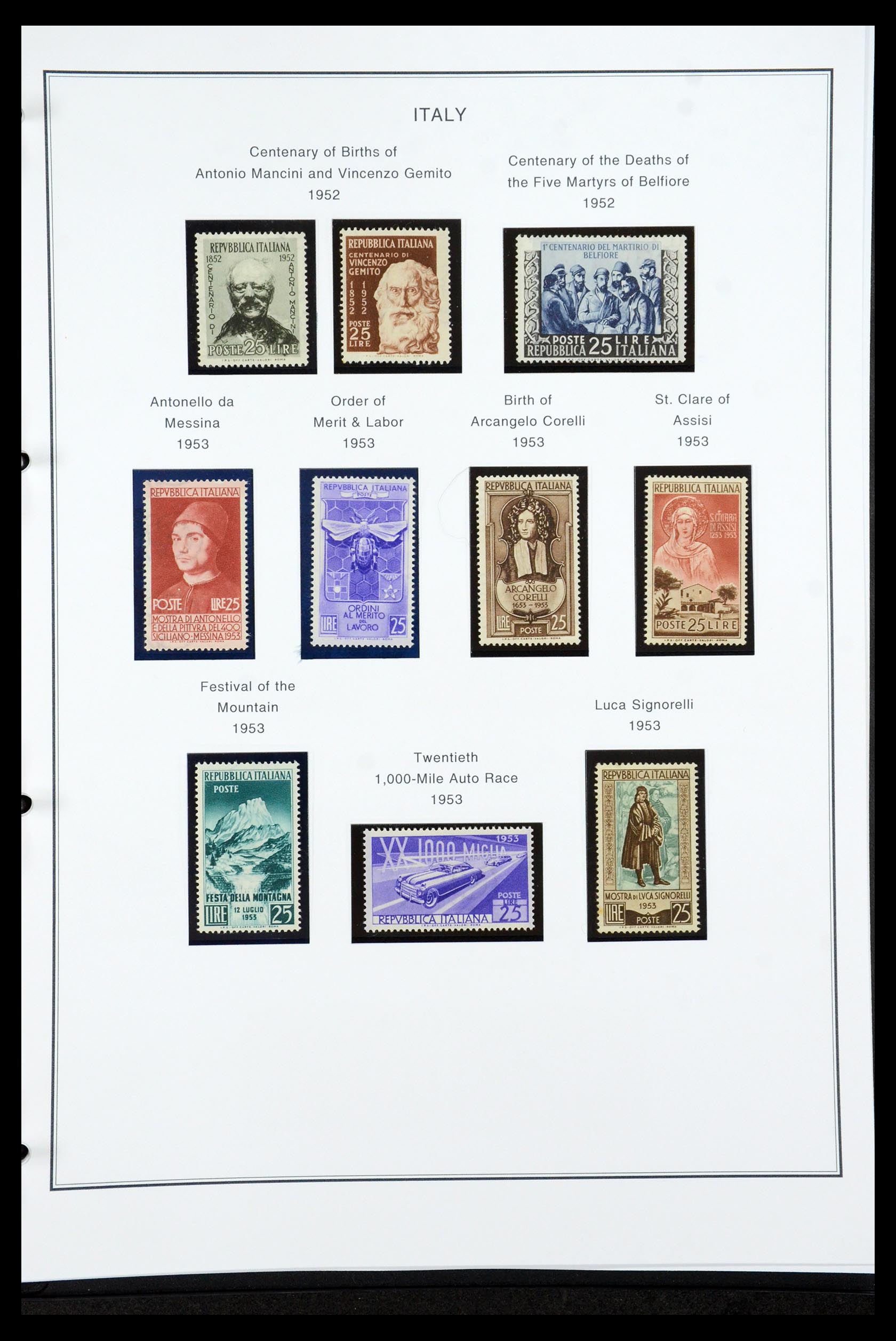 35925 052 - Postzegelverzameling 35925 Italië 1862-2009.