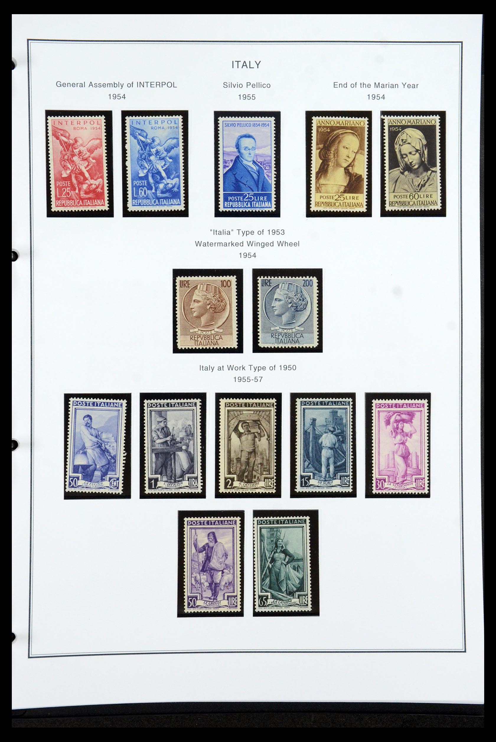 35925 055 - Postzegelverzameling 35925 Italië 1862-2009.