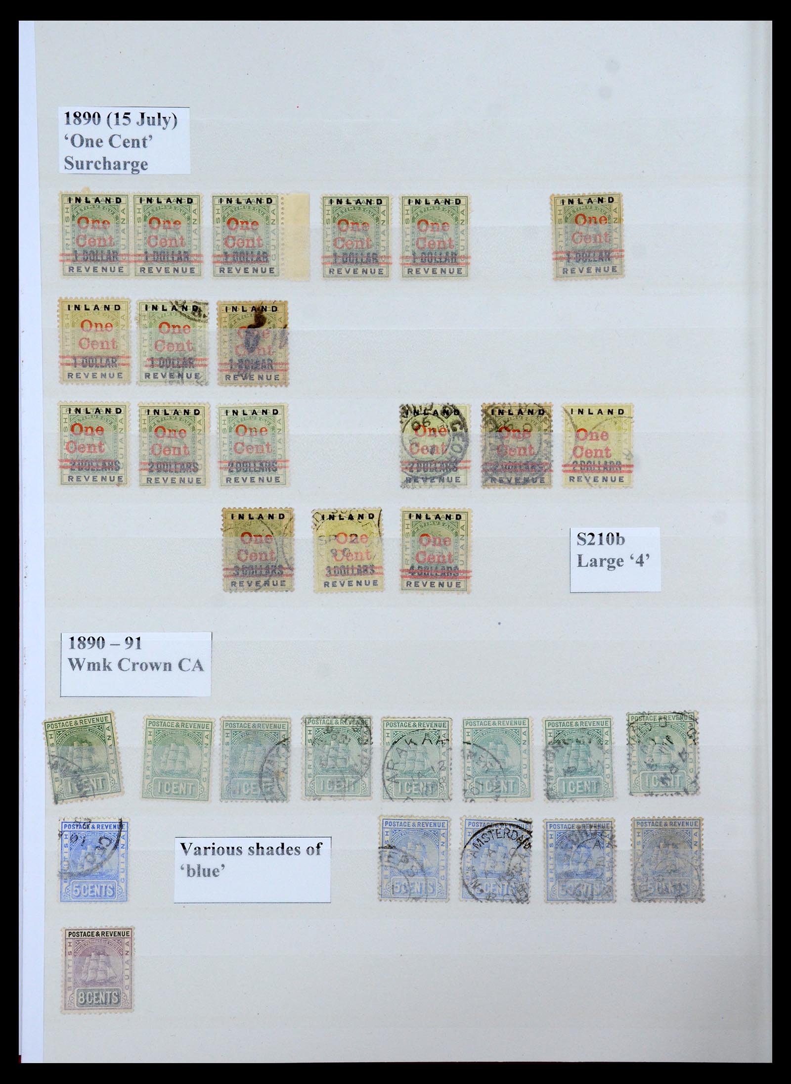 35926 008 - Postzegelverzameling 35926 Brits Guyana 1862-1938.