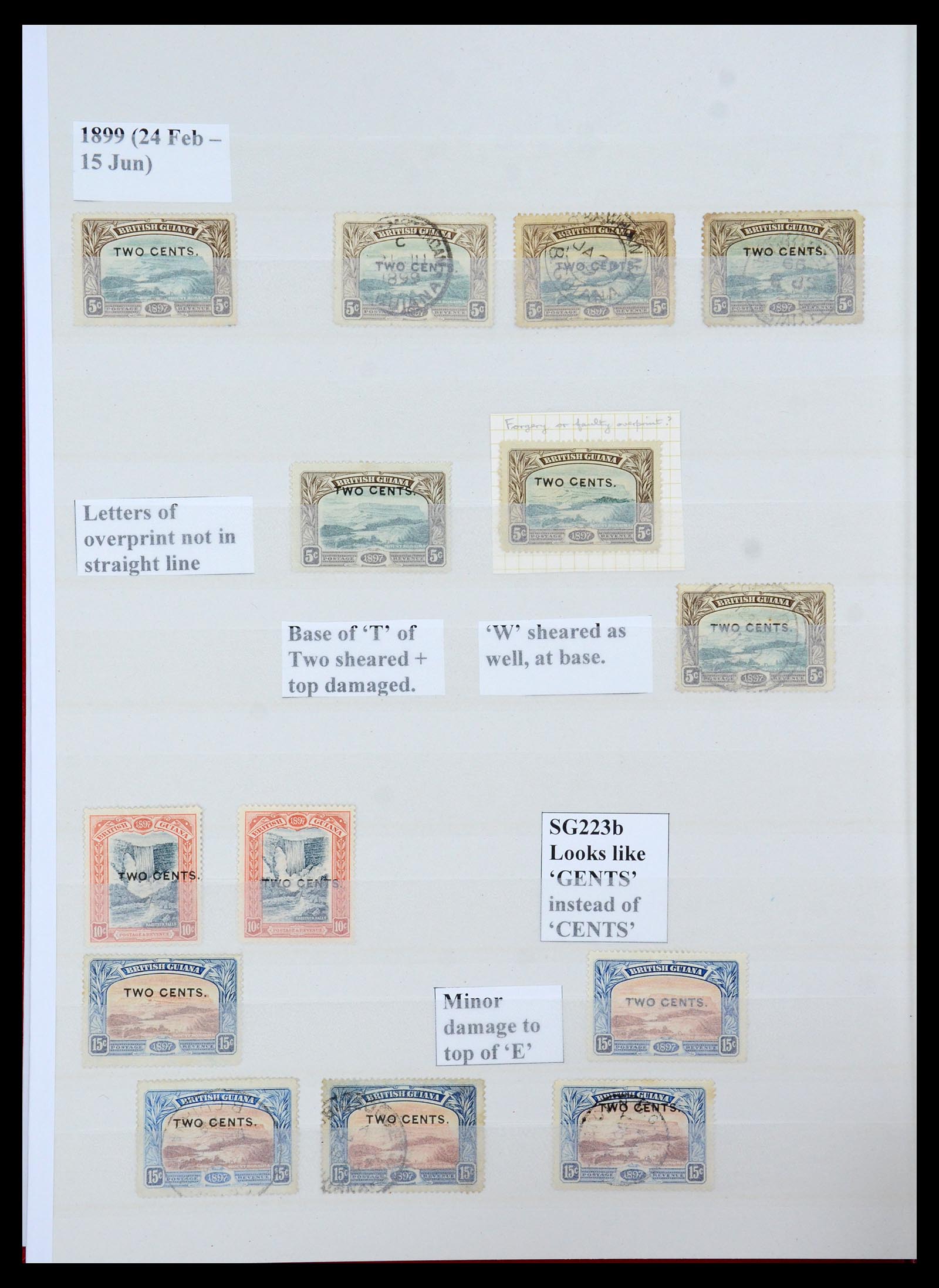35926 010 - Postzegelverzameling 35926 Brits Guyana 1862-1938.