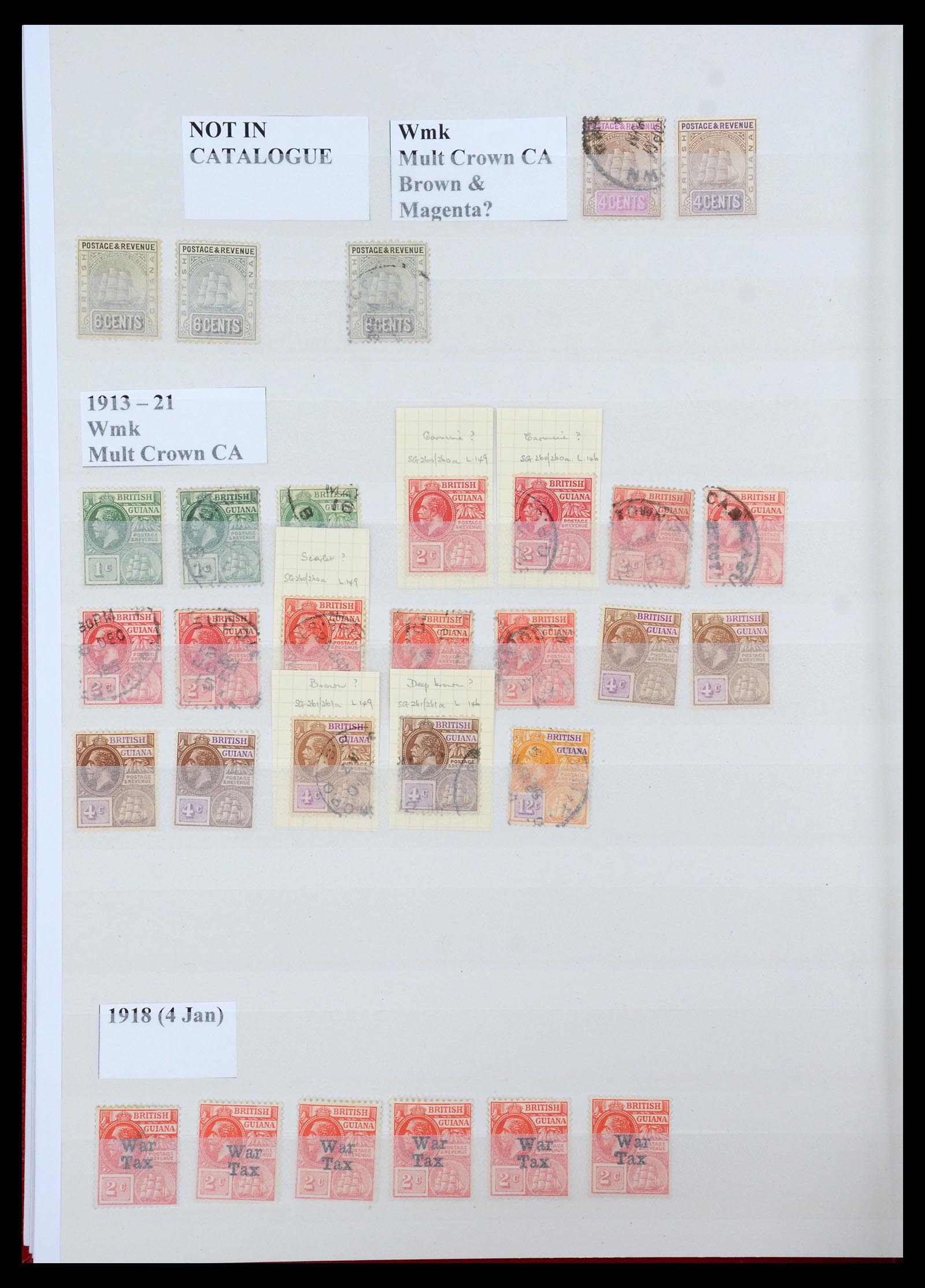 35926 012 - Postzegelverzameling 35926 Brits Guyana 1862-1938.
