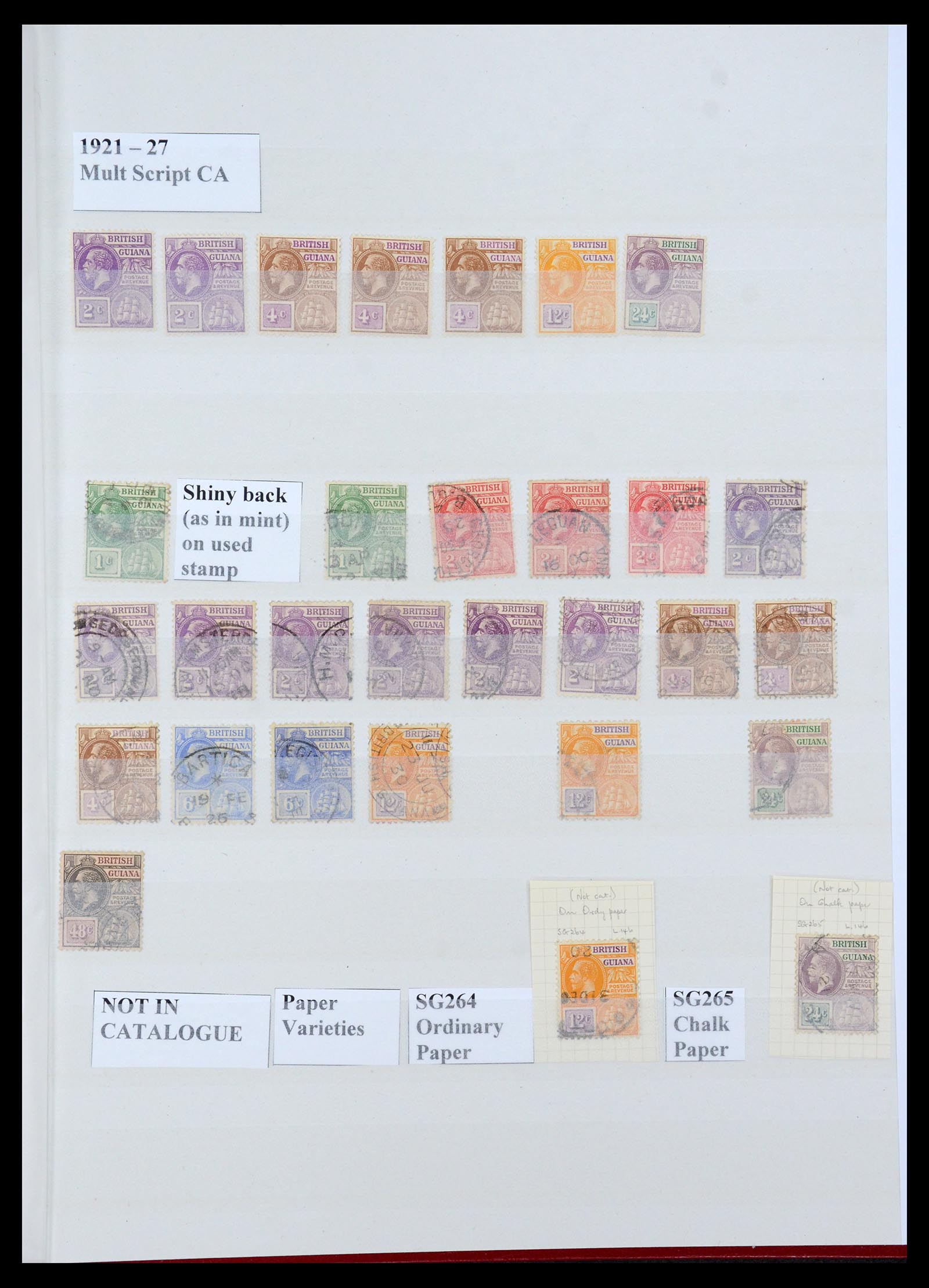 35926 013 - Postzegelverzameling 35926 Brits Guyana 1862-1938.