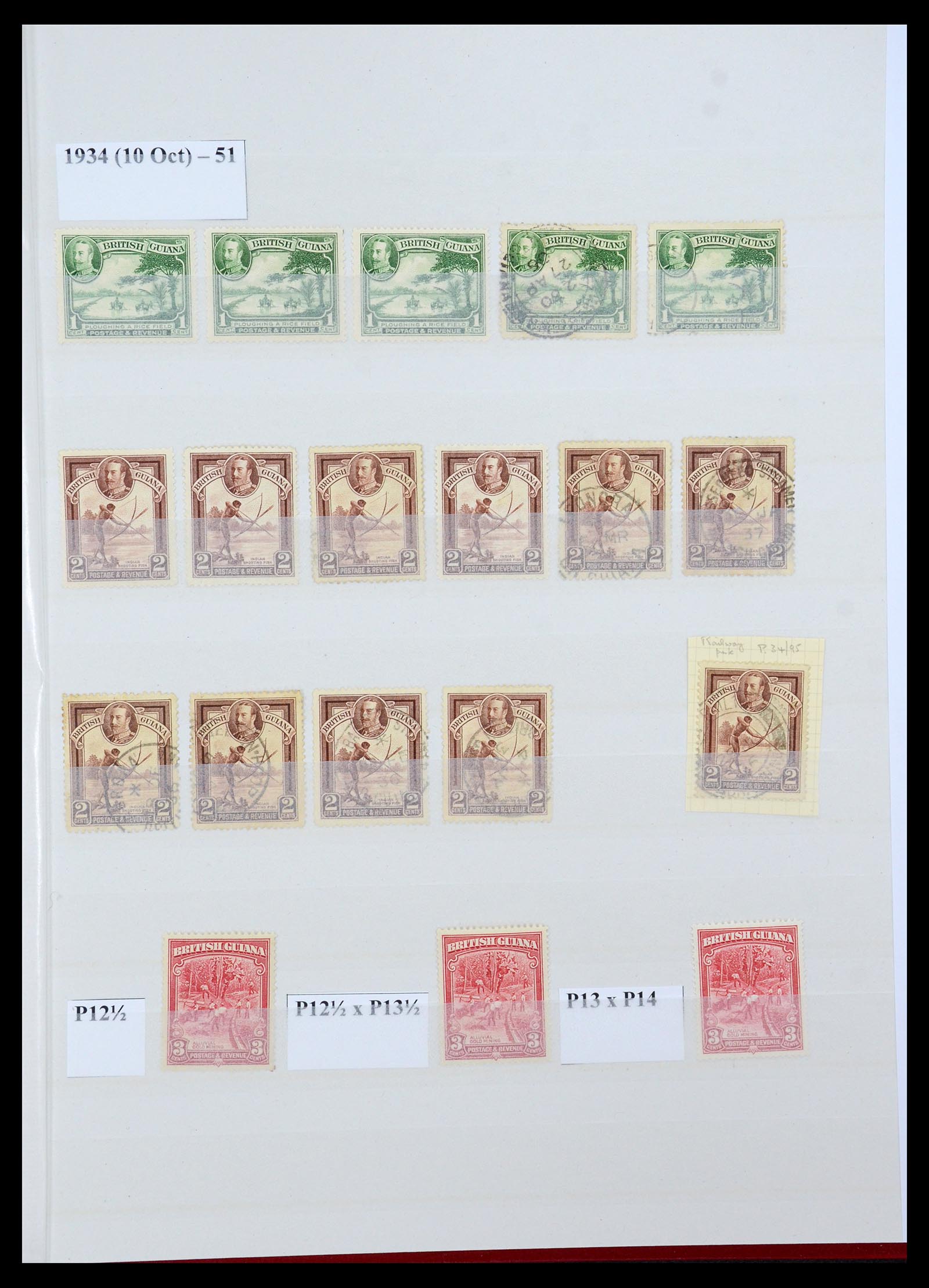35926 014 - Postzegelverzameling 35926 Brits Guyana 1862-1938.