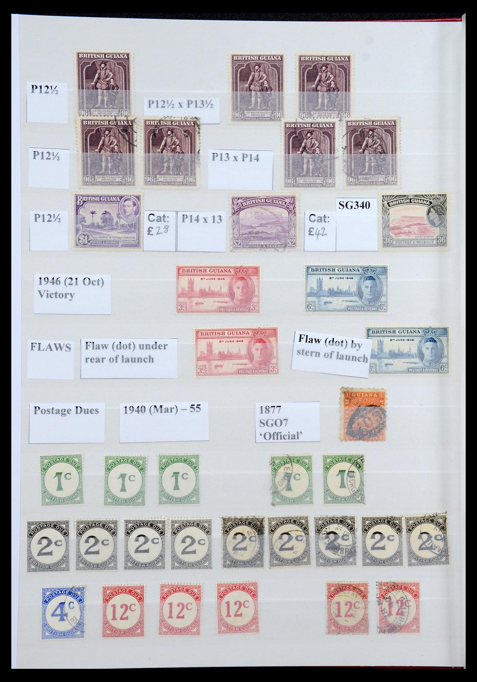 35926 018 - Postzegelverzameling 35926 Brits Guyana 1862-1938.