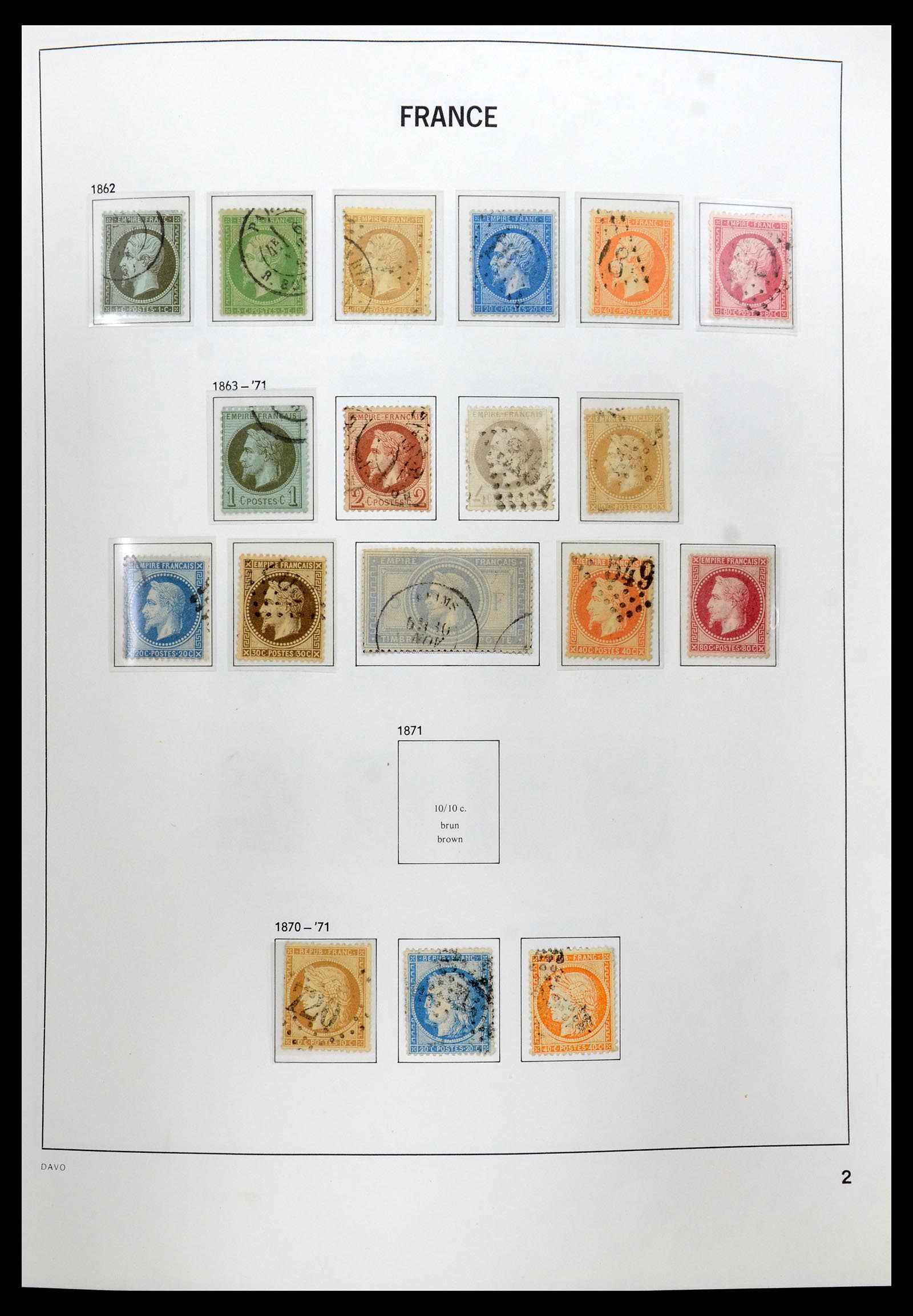 35930 002 - Postzegelverzameling 35930 Frankrijk 1849-1990.