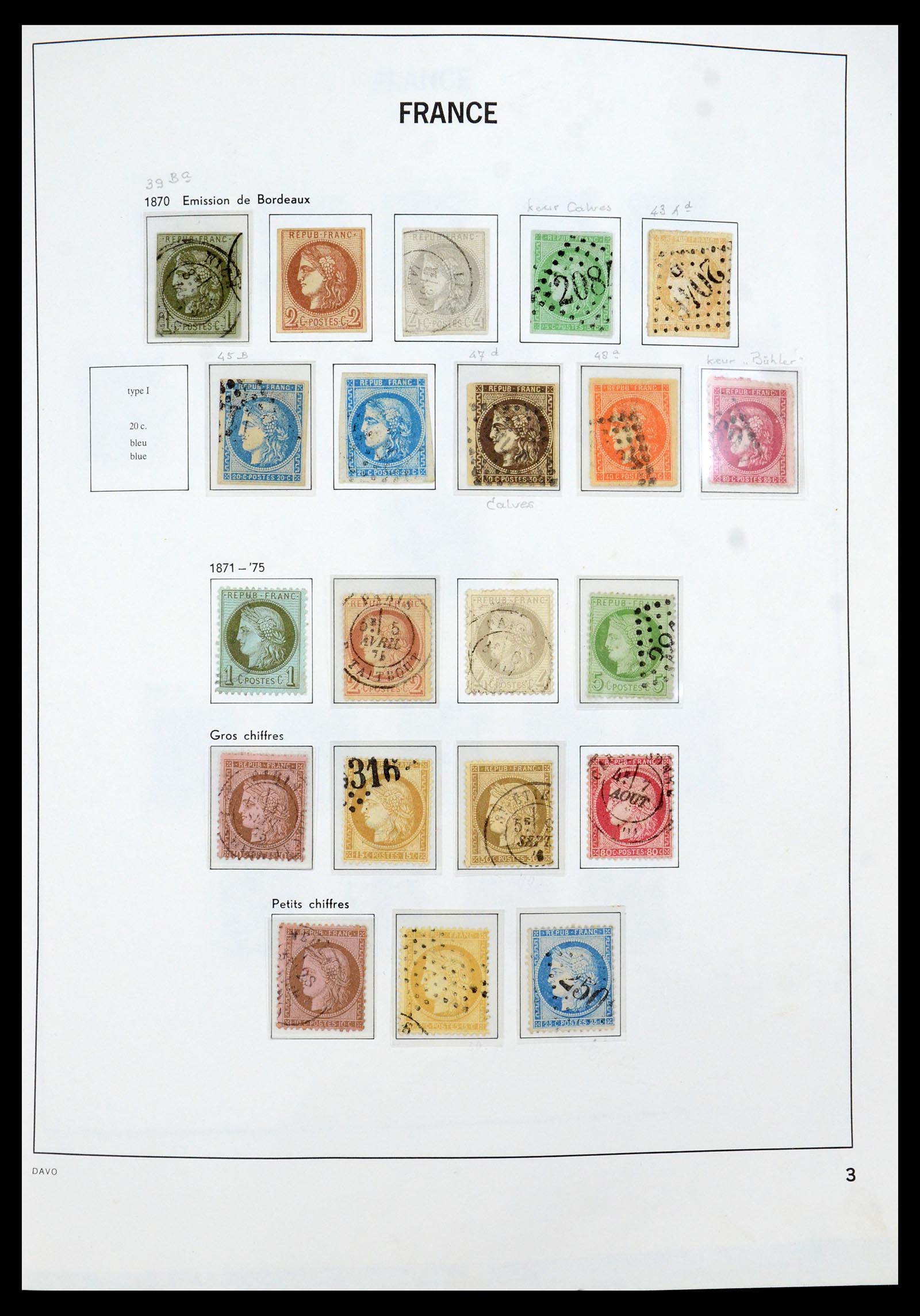 35930 003 - Postzegelverzameling 35930 Frankrijk 1849-1990.