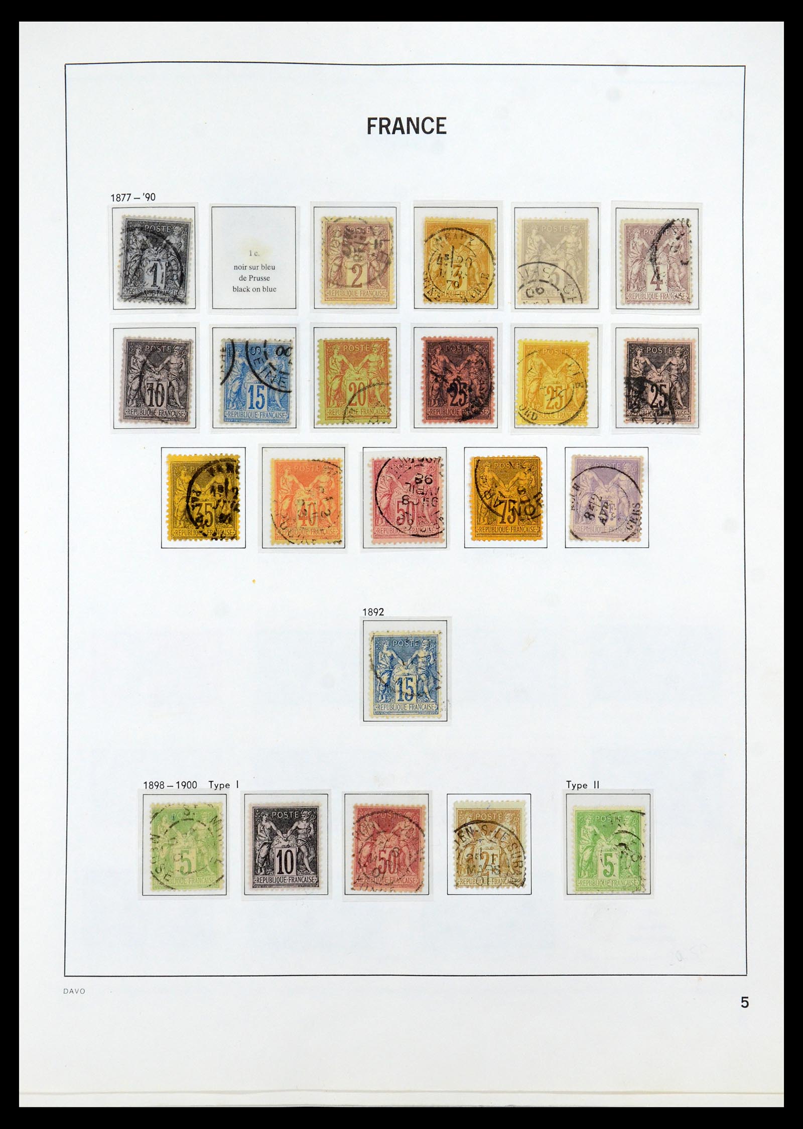 35930 005 - Postzegelverzameling 35930 Frankrijk 1849-1990.