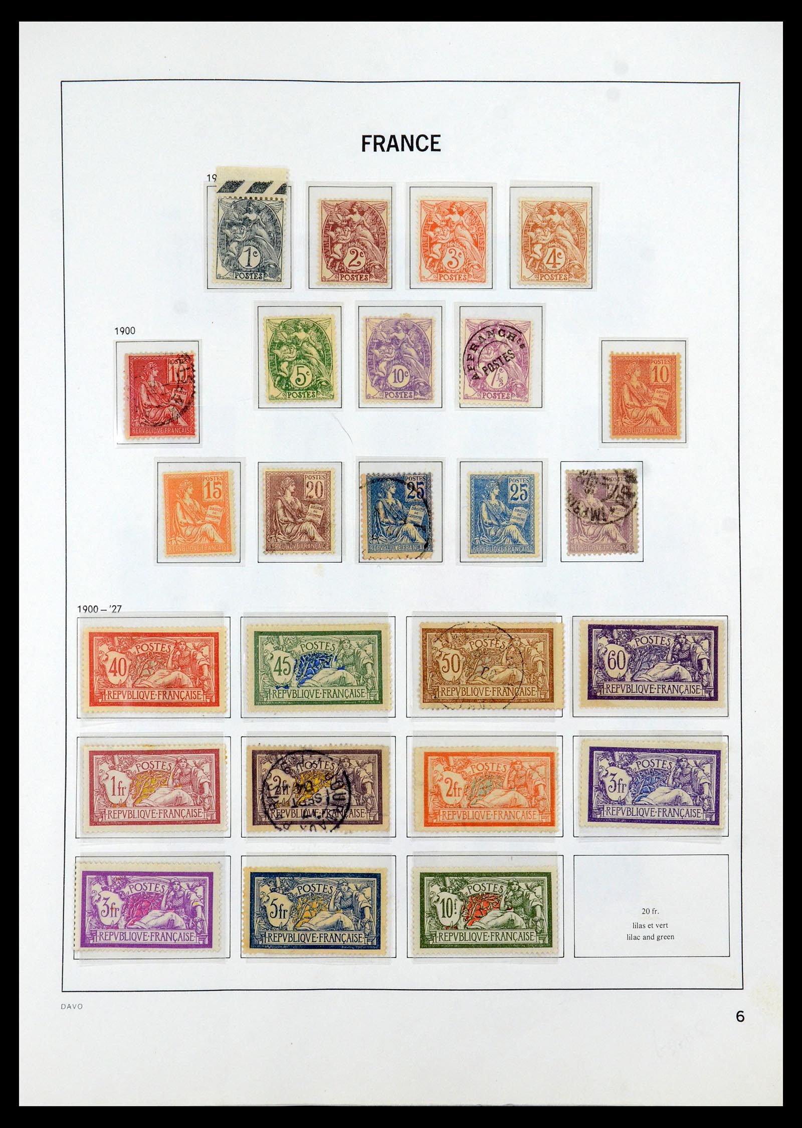 35930 006 - Postzegelverzameling 35930 Frankrijk 1849-1990.