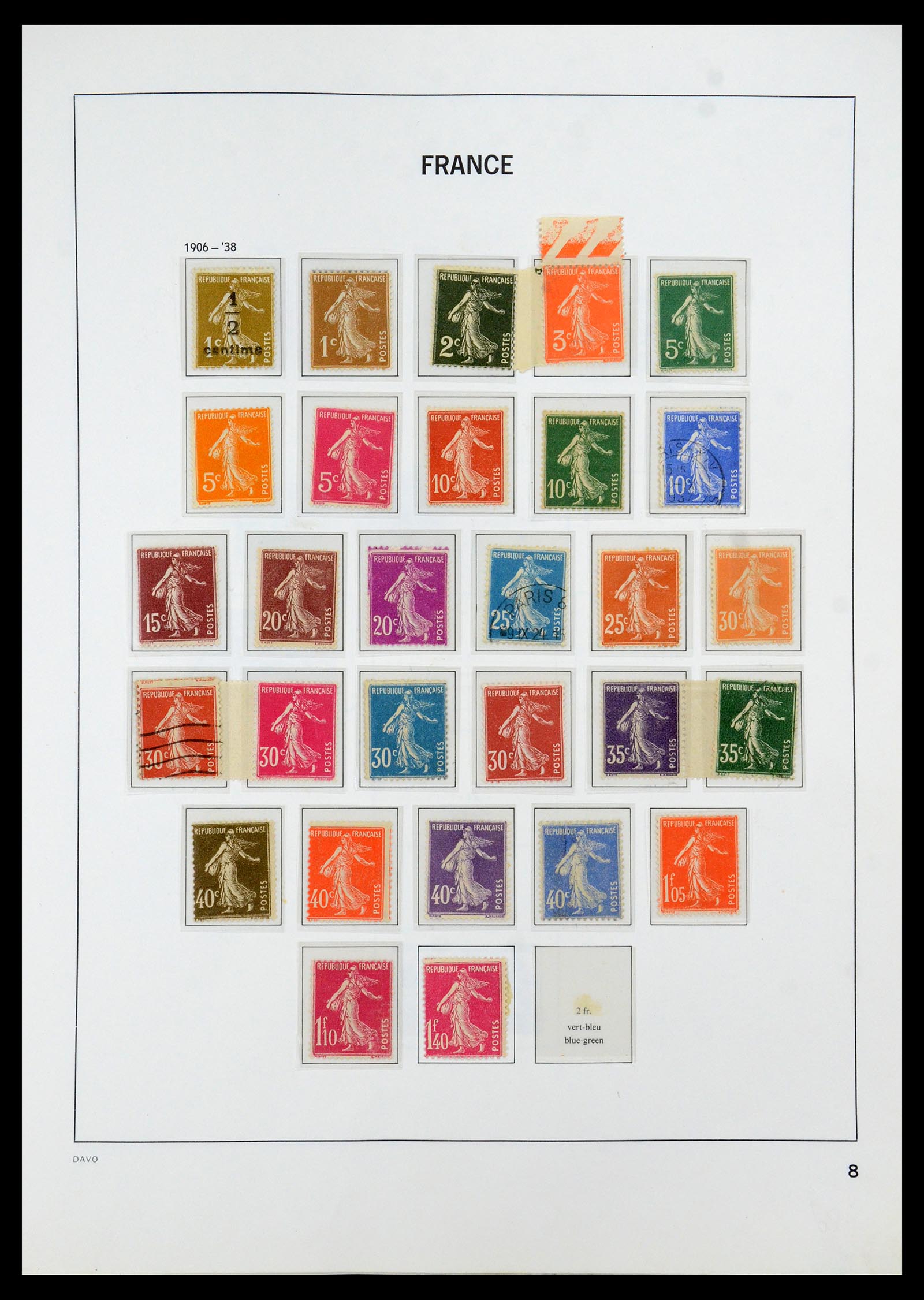 35930 008 - Postzegelverzameling 35930 Frankrijk 1849-1990.