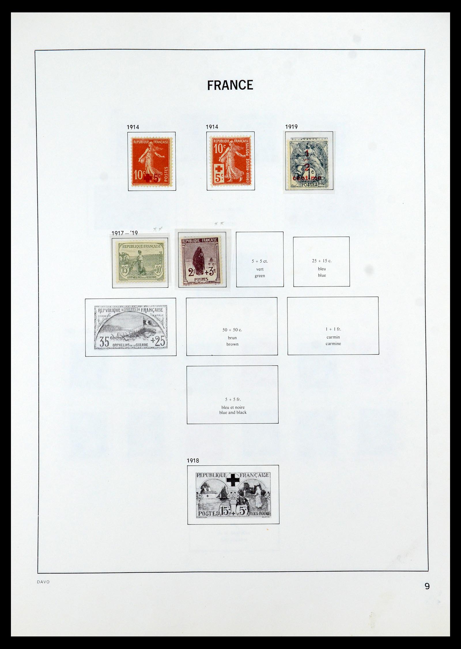 35930 009 - Stamp collection 35930 France 1849-1990.