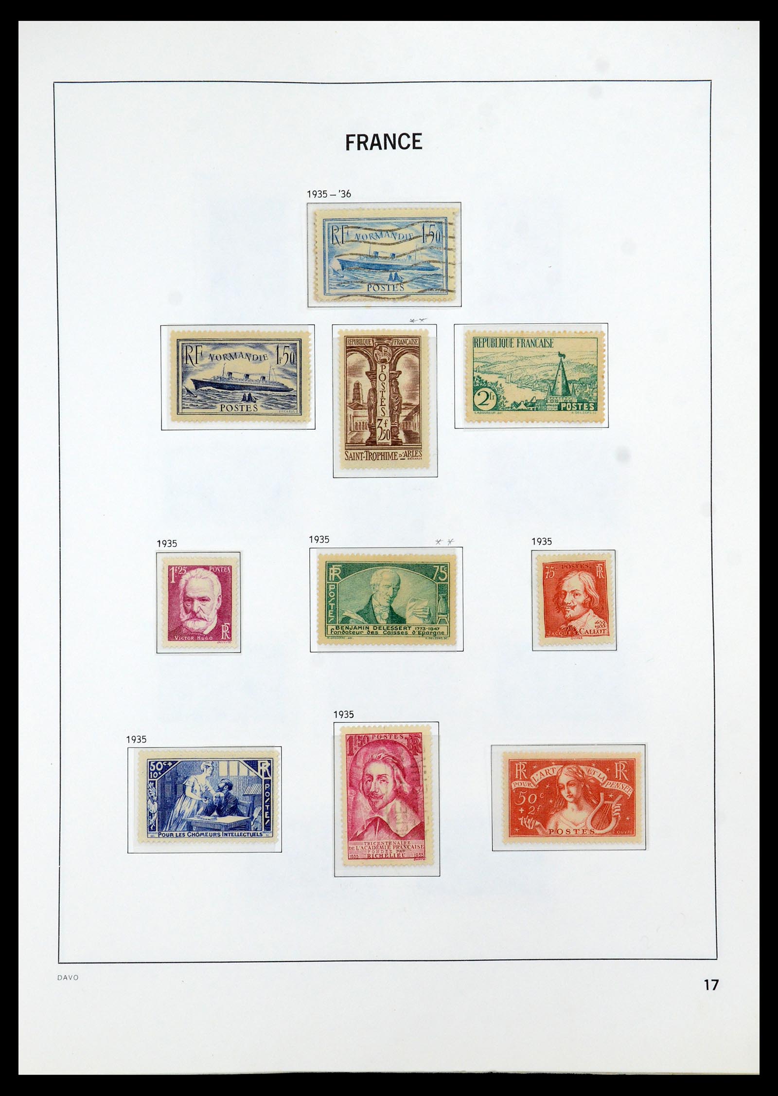 35930 017 - Stamp collection 35930 France 1849-1990.