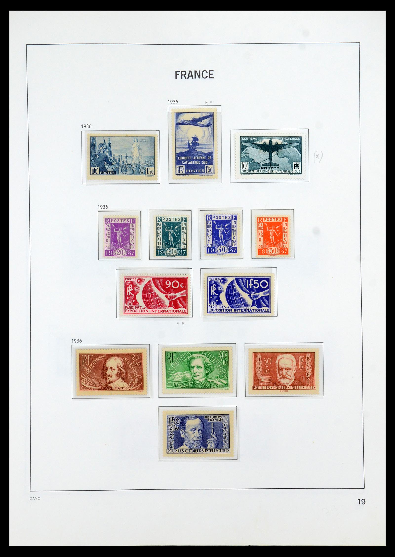 35930 019 - Postzegelverzameling 35930 Frankrijk 1849-1990.