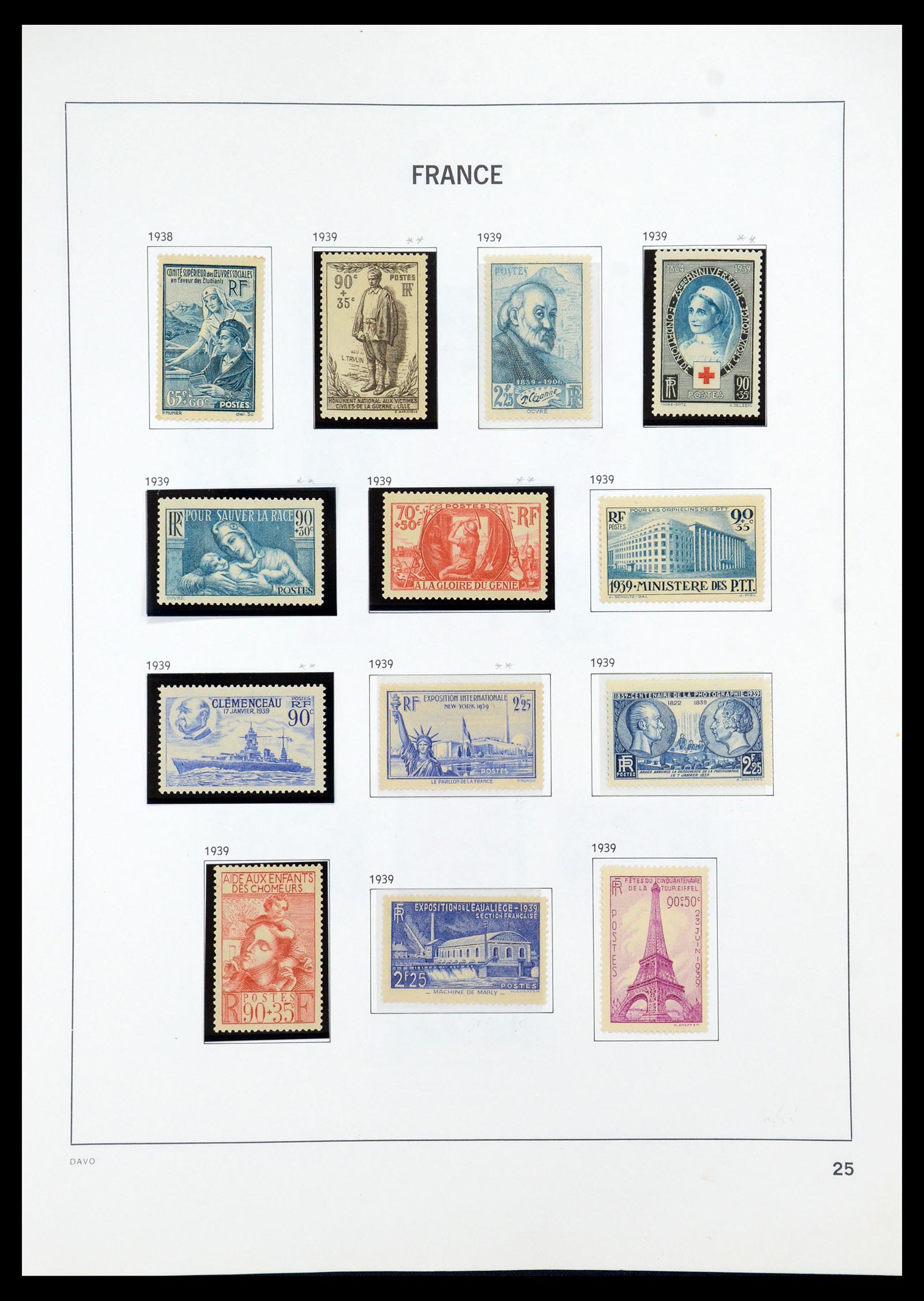 35930 025 - Postzegelverzameling 35930 Frankrijk 1849-1990.