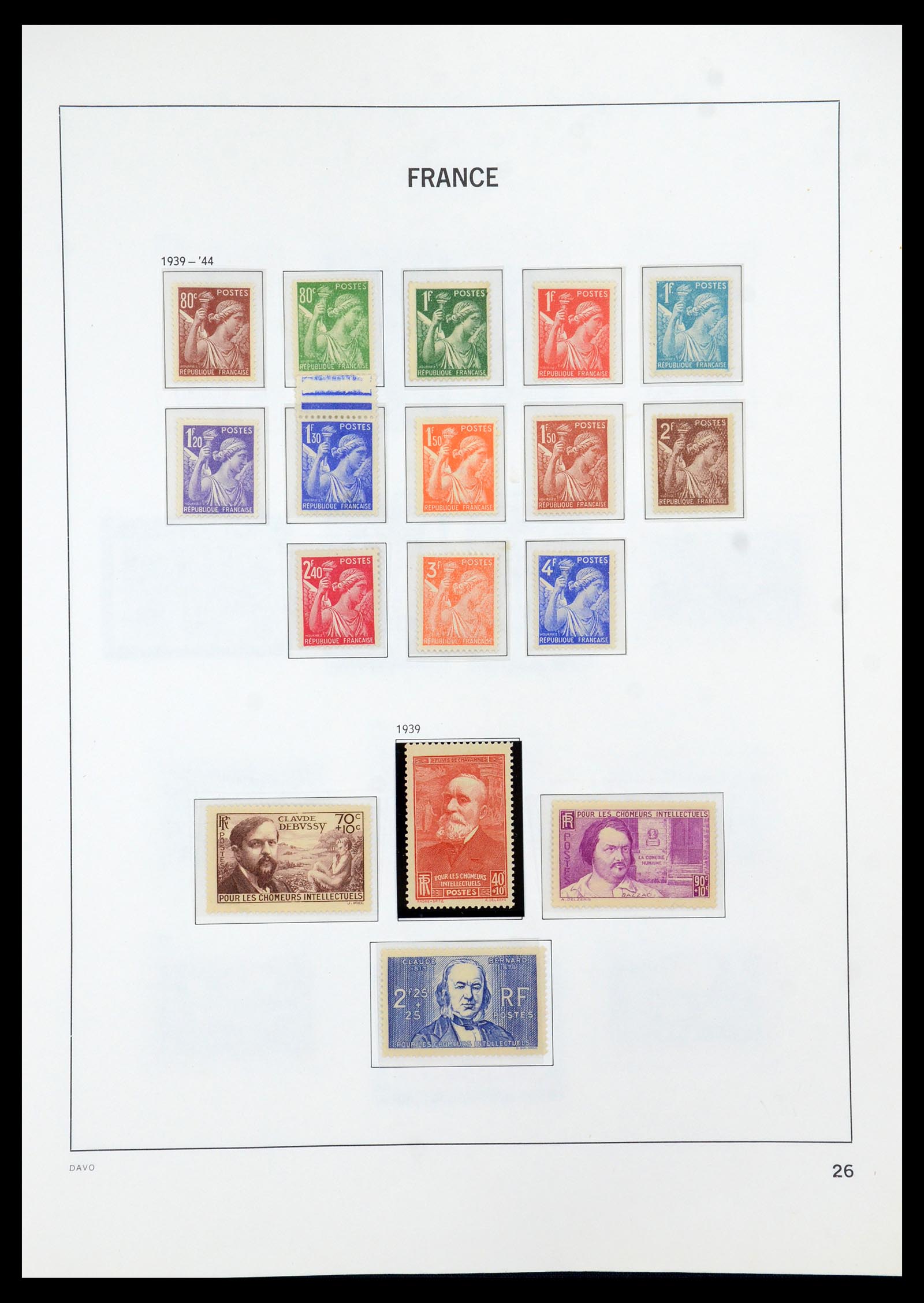 35930 026 - Postzegelverzameling 35930 Frankrijk 1849-1990.