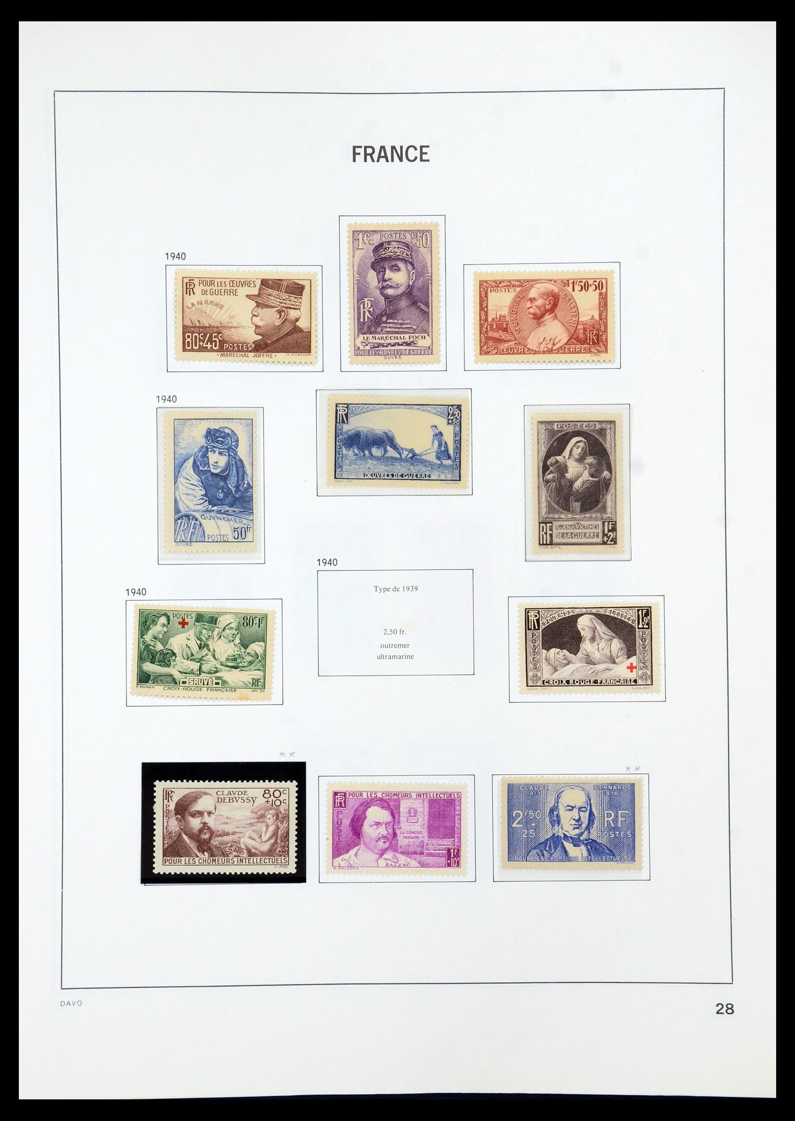 35930 028 - Postzegelverzameling 35930 Frankrijk 1849-1990.