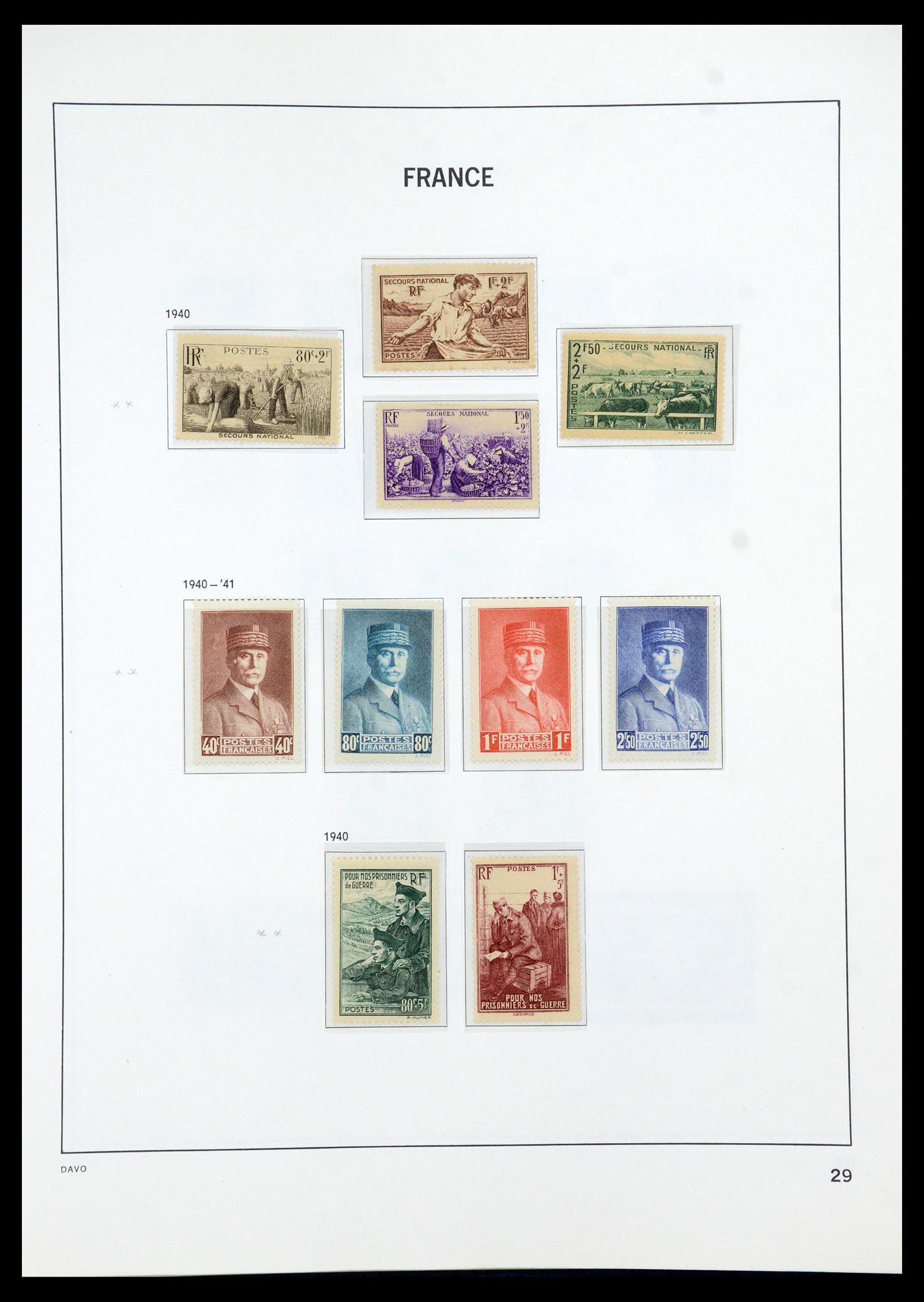 35930 029 - Postzegelverzameling 35930 Frankrijk 1849-1990.