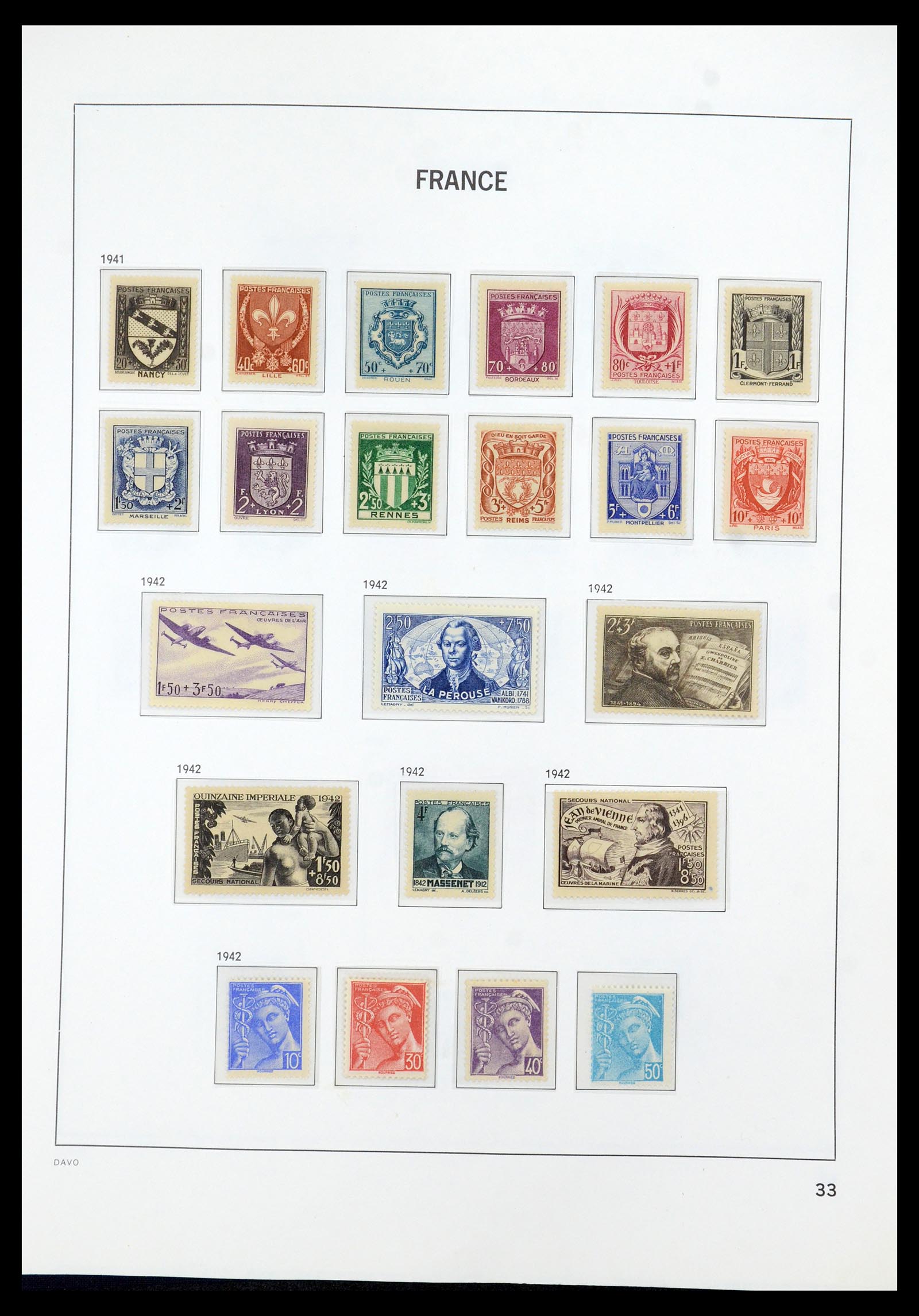 35930 033 - Postzegelverzameling 35930 Frankrijk 1849-1990.