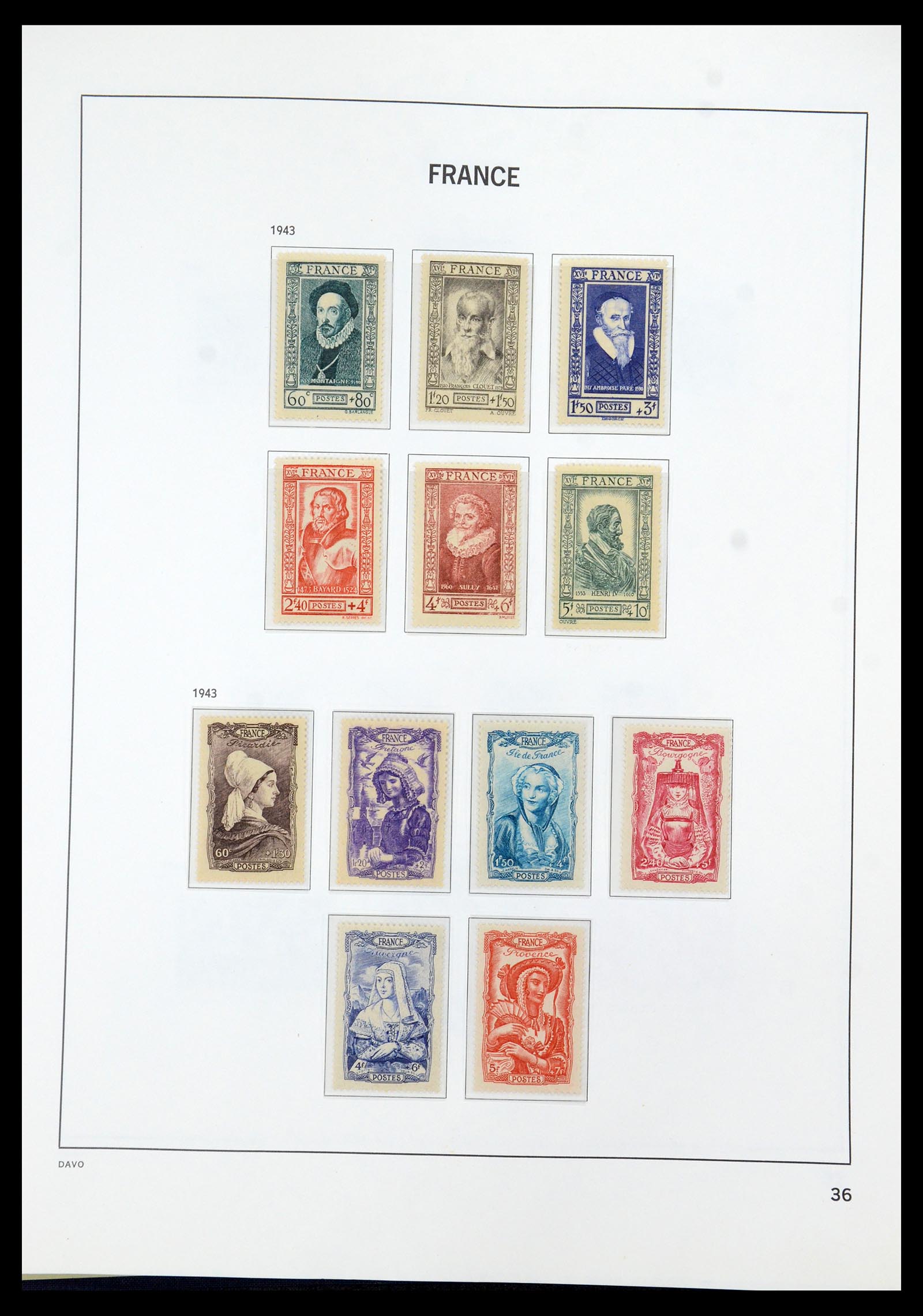 35930 036 - Stamp collection 35930 France 1849-1990.