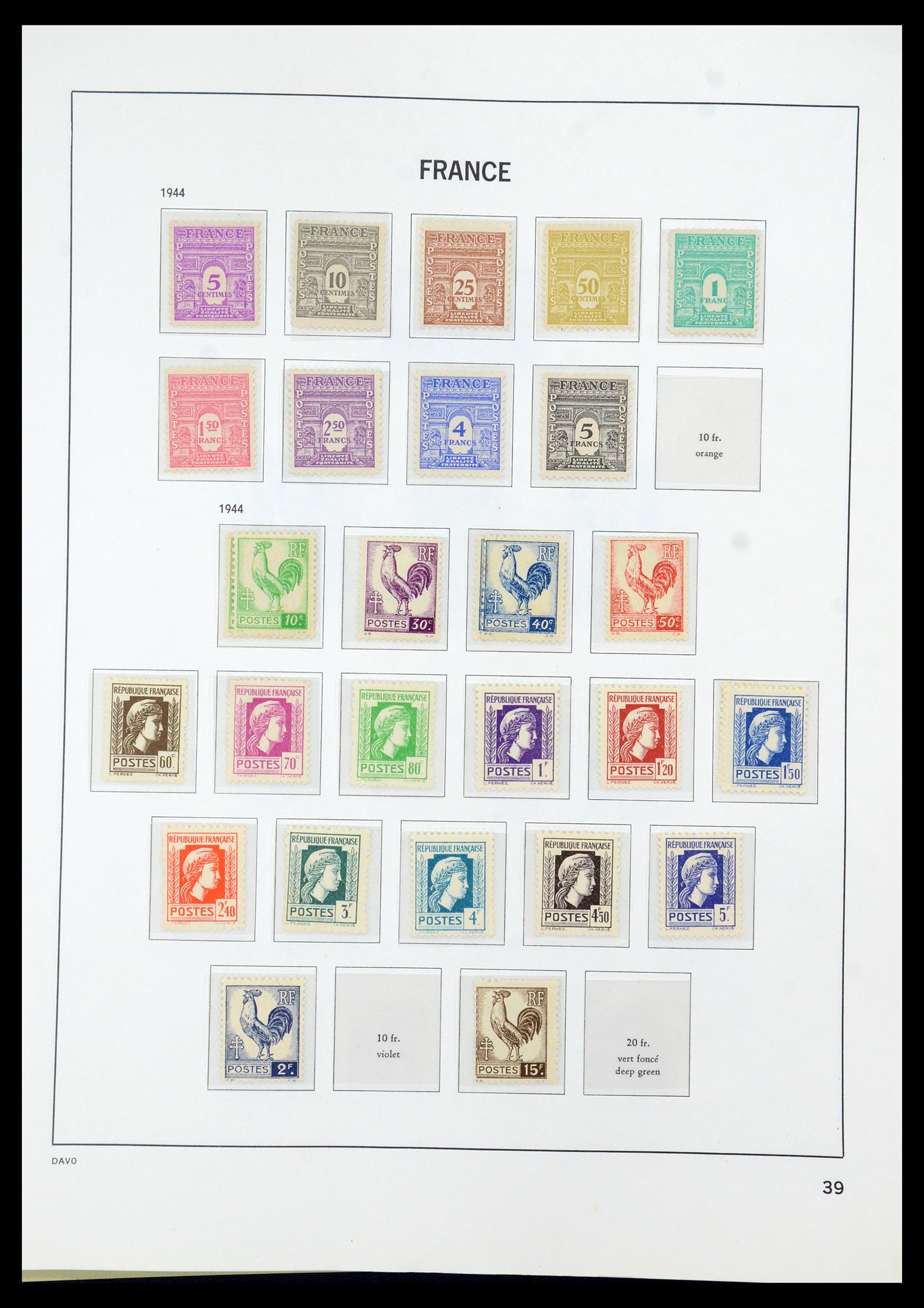 35930 039 - Postzegelverzameling 35930 Frankrijk 1849-1990.