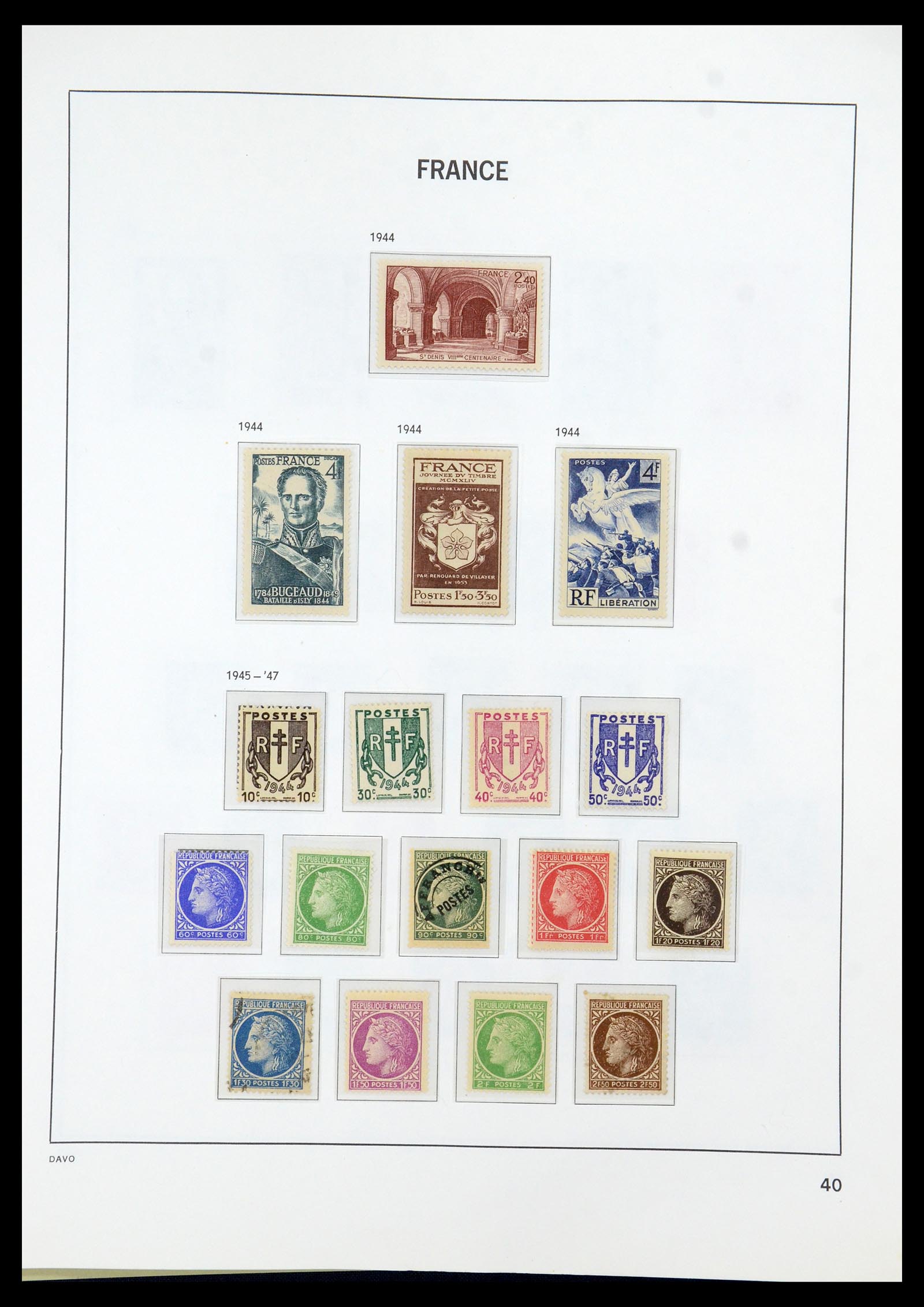 35930 040 - Postzegelverzameling 35930 Frankrijk 1849-1990.