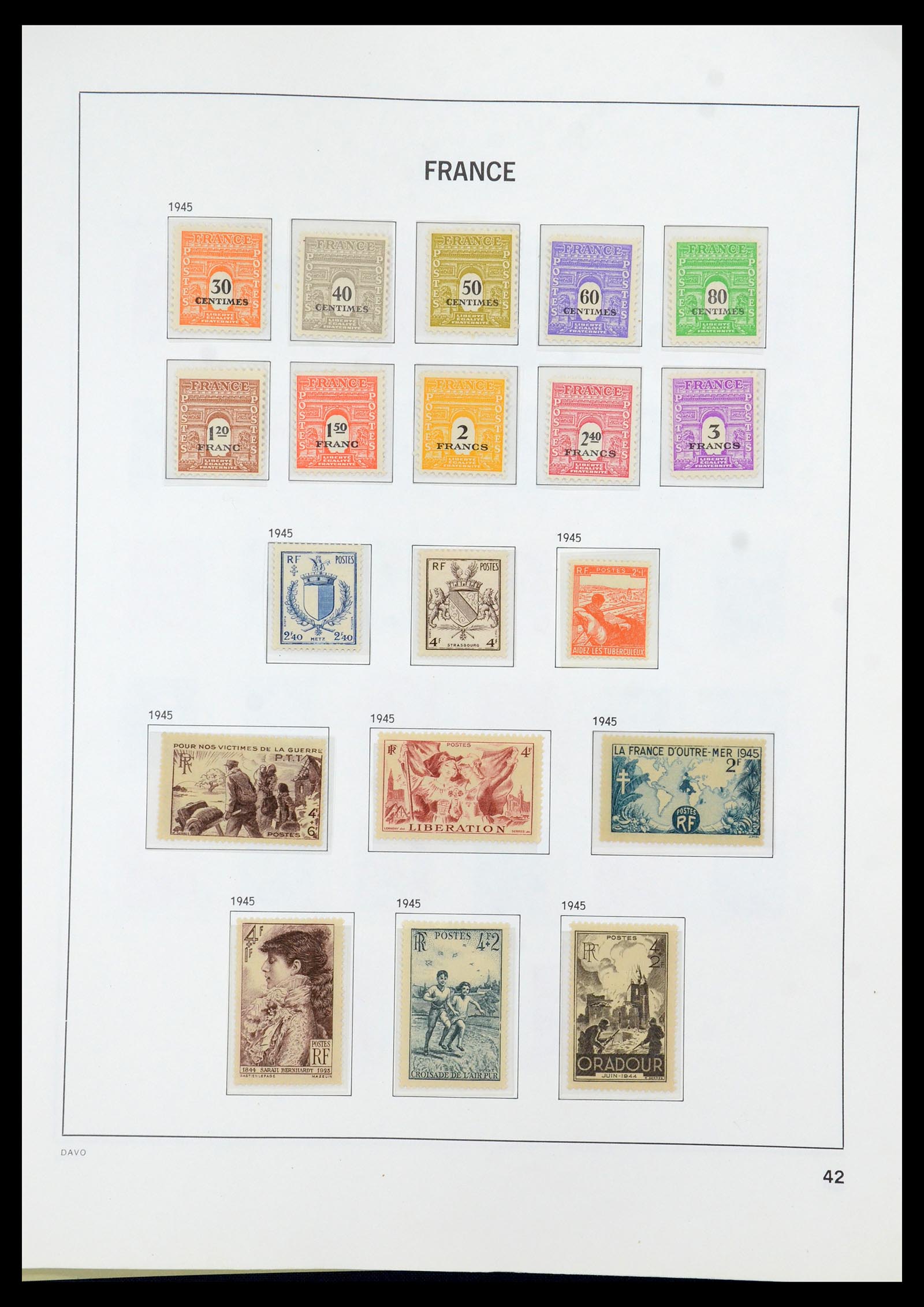 35930 042 - Stamp collection 35930 France 1849-1990.